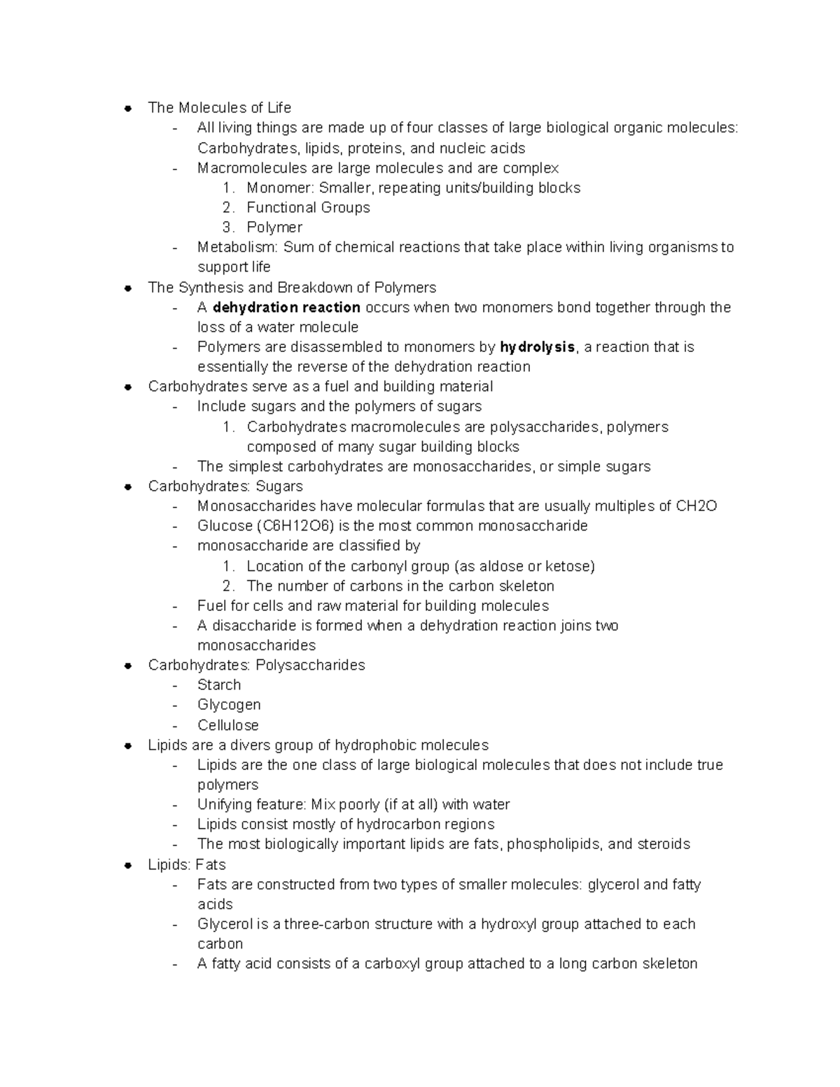 Biological Macromolecules Overview: Structure and Function Analysis ...