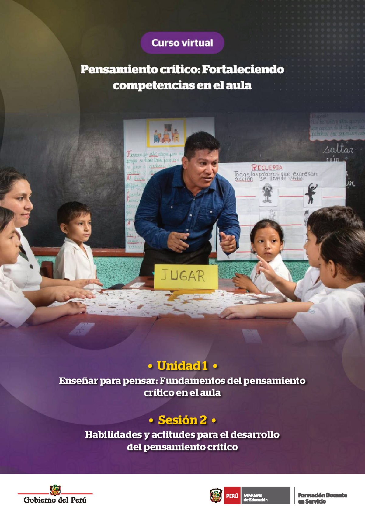 Fascículo U1S2: Enseñando Pensamiento Crítico en el Aula - Curso MINEDU - Document Preview