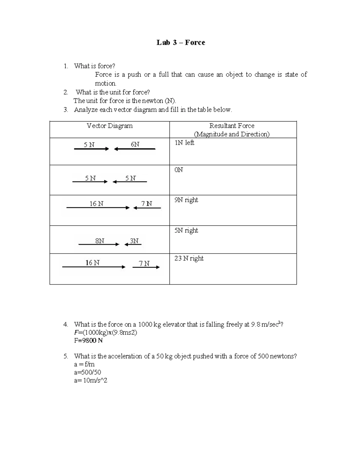 Physics 1 Homework Solutions and Examples for Practice - Studocu