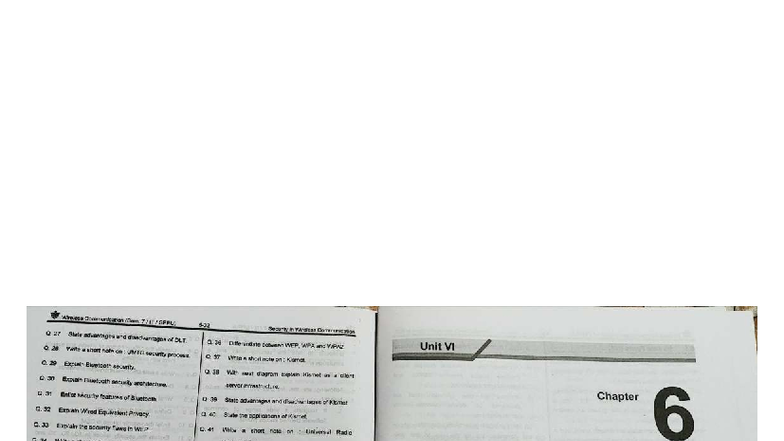 Wireless Communication (Sem. 7 SPPU) Security and Recent Trends in ...