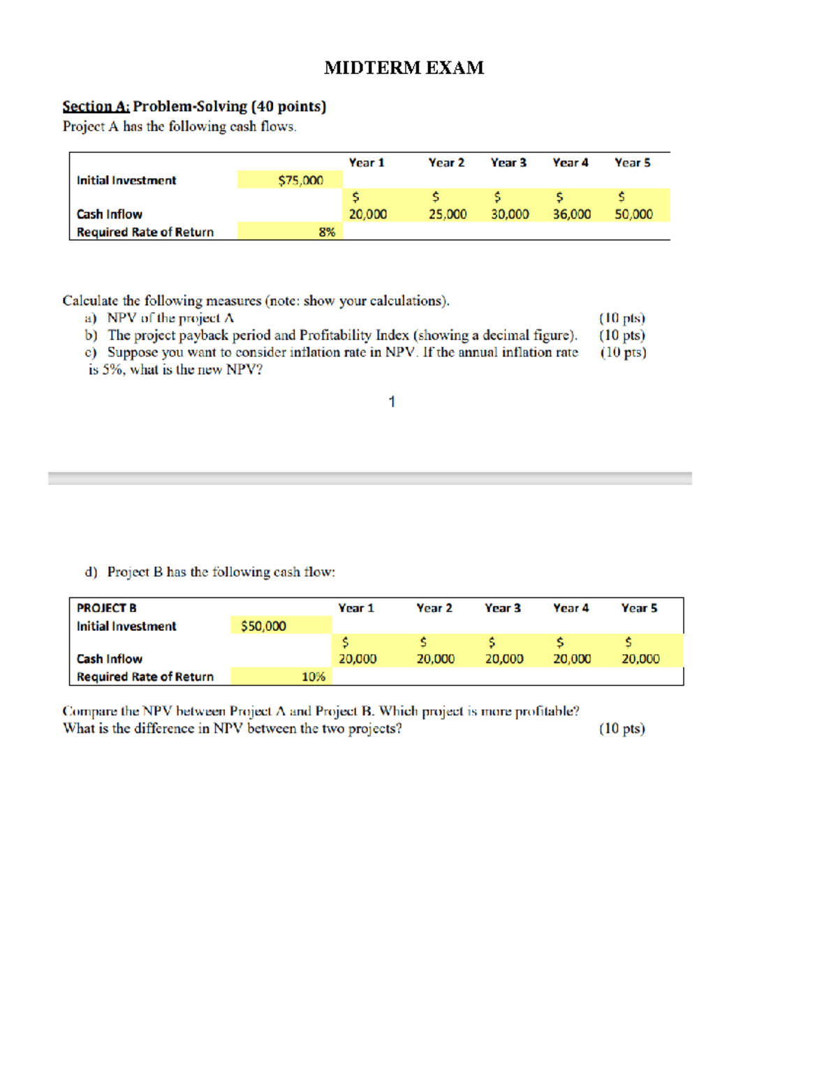Promana - Midterm Exam - Project Evaluation and Management Techniques ...