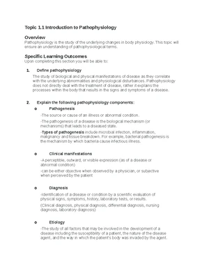 Pathophysiology of the Endocrine System - Unit 5 Overview - Studocu