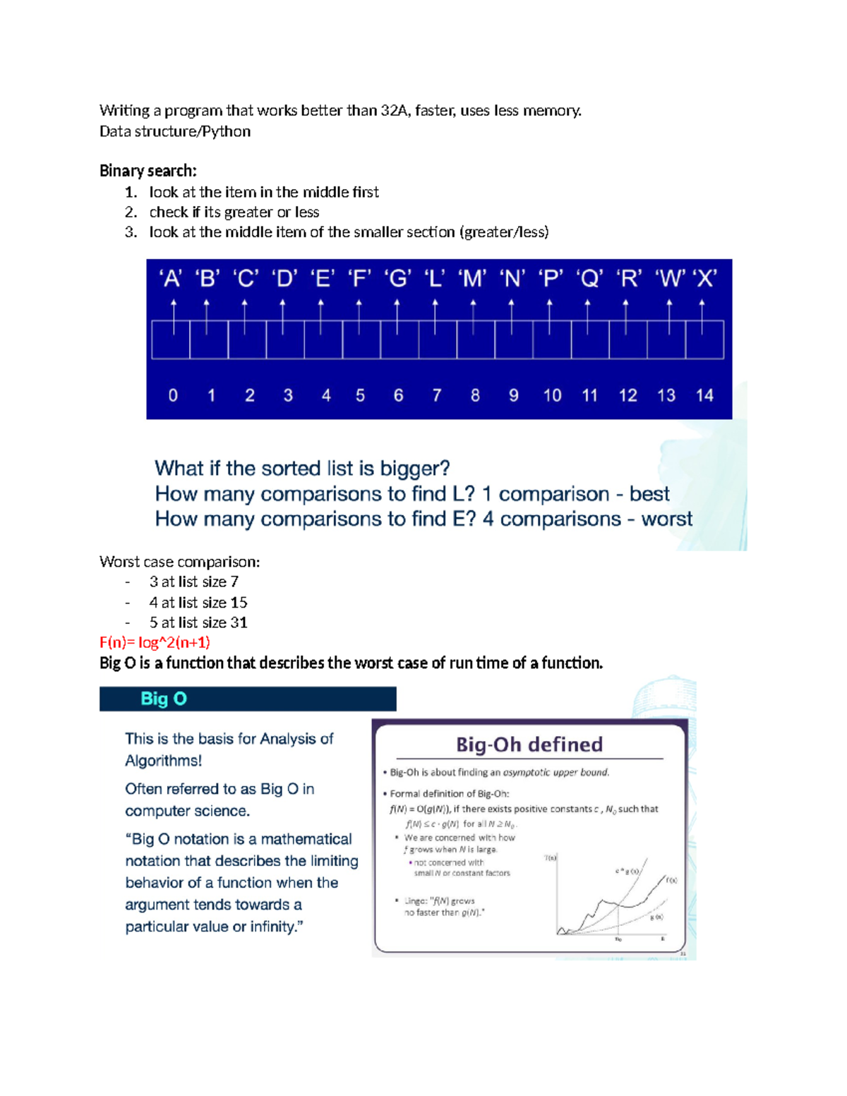 ECS 32B: Data Structures and Algorithms Overview Notes - Studocu