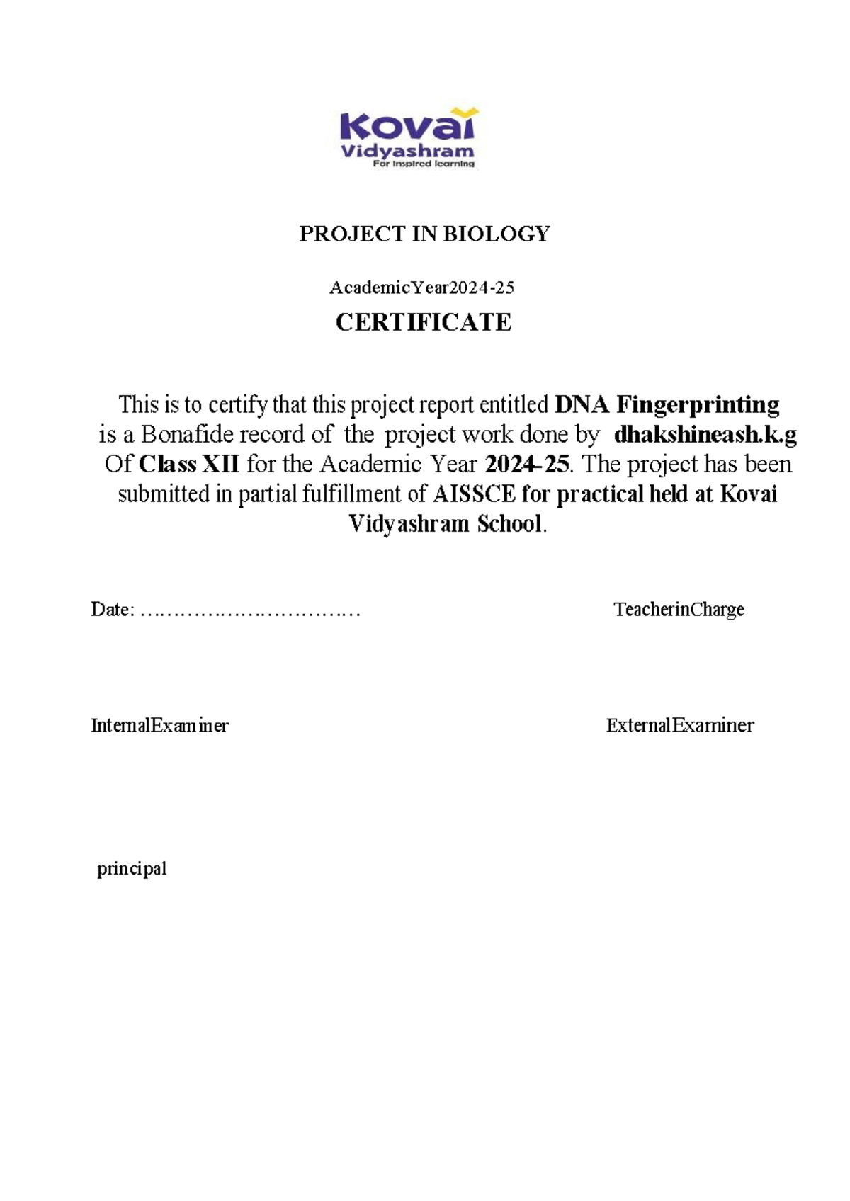 BIO Final Project Complete - Corporate Law - PROJECT IN BIOLOGY ...