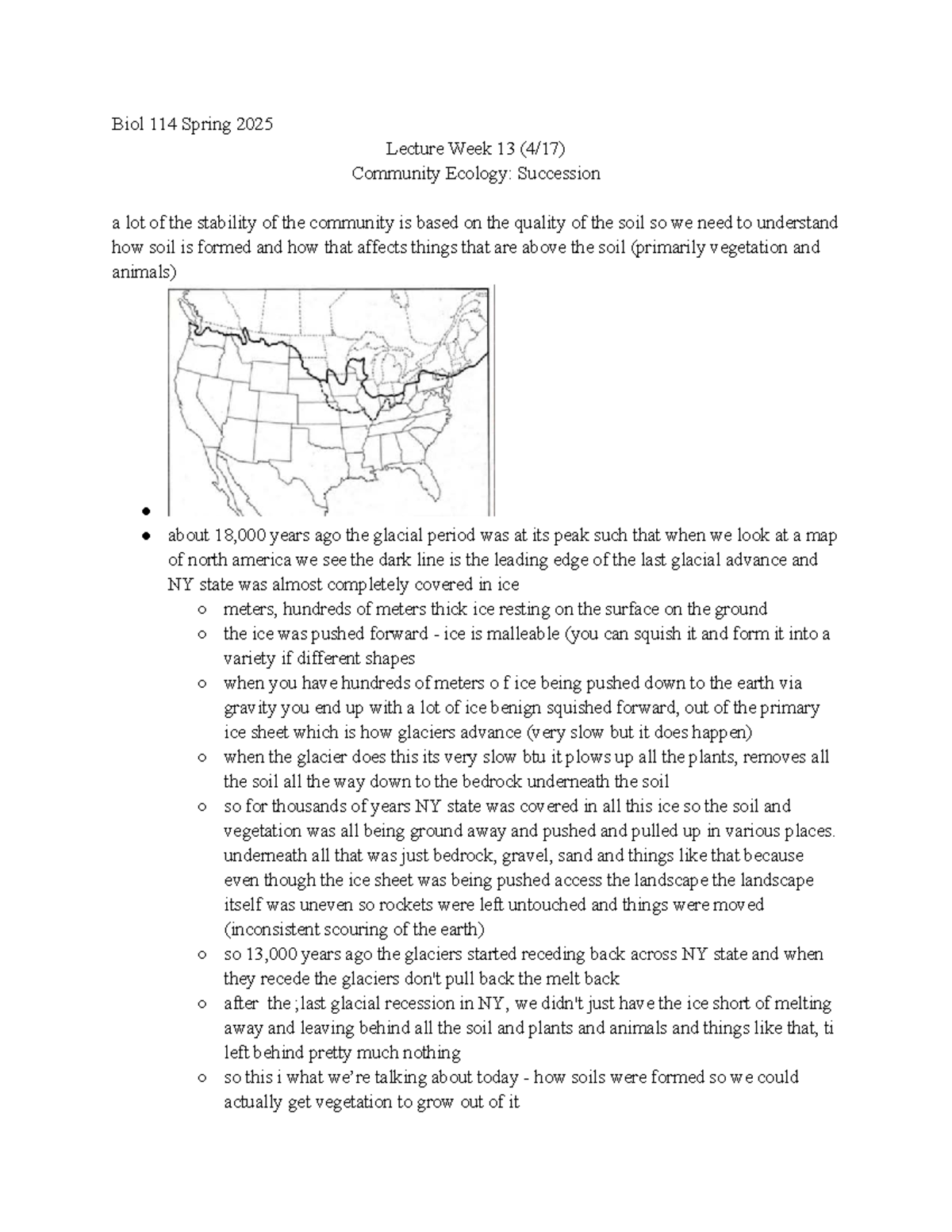 Biol 114 Spring 2025 Lecture Week 13: Community Ecology & Succession ...