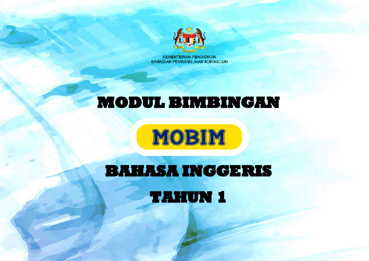 MOBIM: Panduan Bimbingan Bahasa Inggeris Tahun 1 Malaysia - Studocu