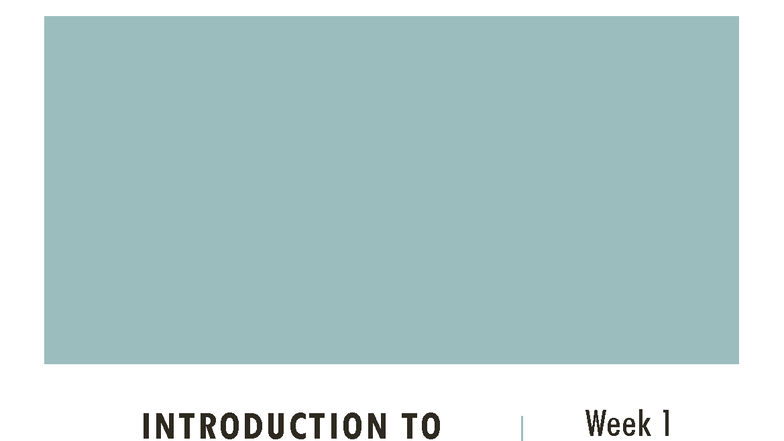 POL101 Week 1 Lecture: Introduction to Politics Overview - Studocu
