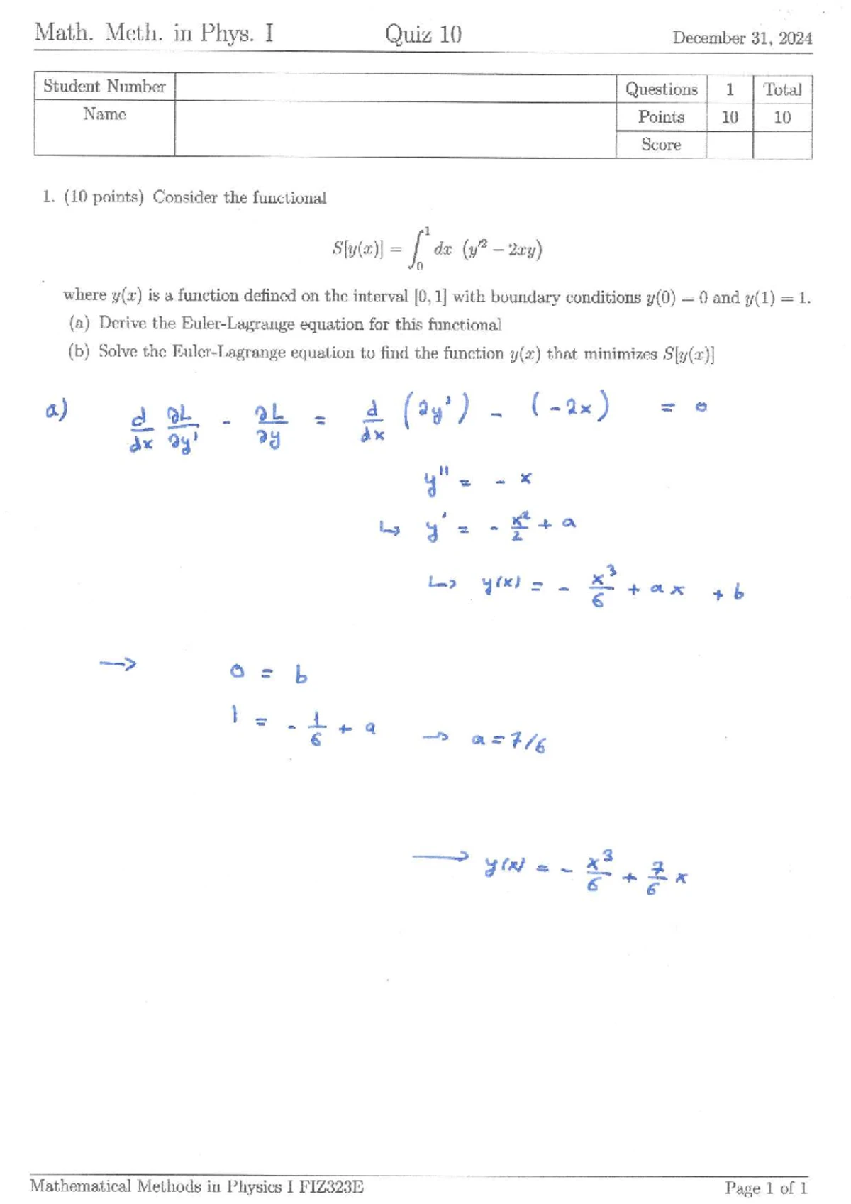 Quiz4 sol - it is a quiz with solutions for practice of mathematical ...