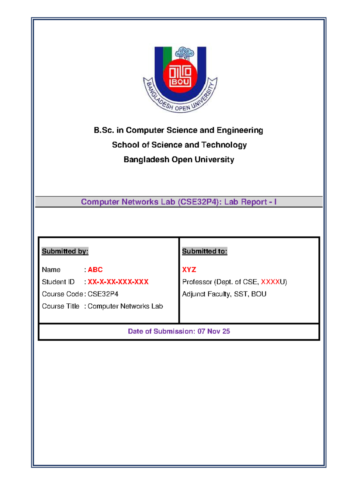 Lab Report I: PC-to-PC Communication in CSE32P4 - Studocu