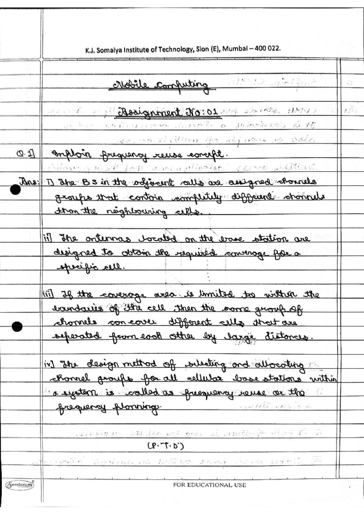 Mobile Computing Assignment 1 & 2 Solutions Overview and Analysis - Studocu