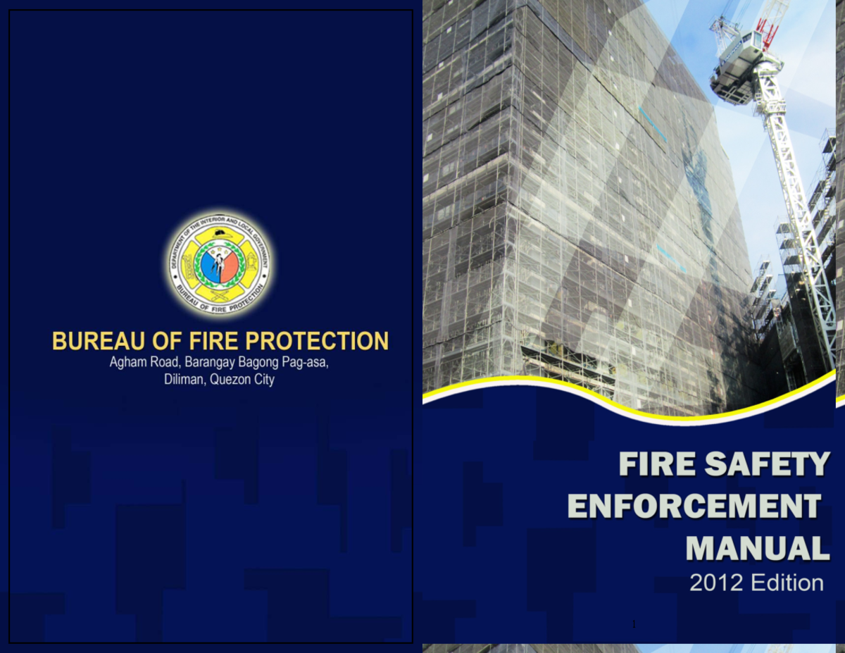 Fire Safety Enforcement Manual 2012 Edition (RA 9514) - Studocu