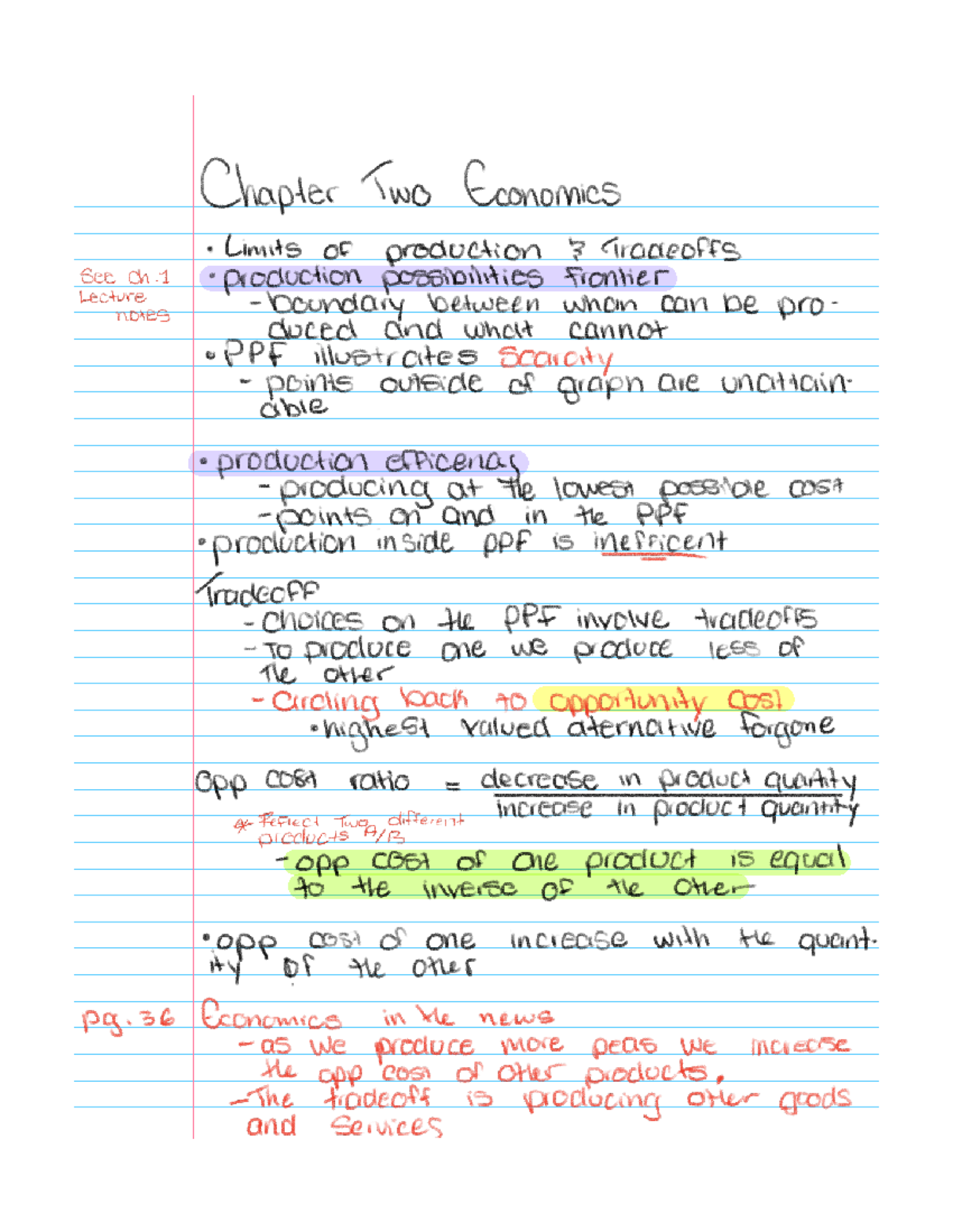 Econ 101 CH 2 Lecture Notes & Assignment Review - Studocu