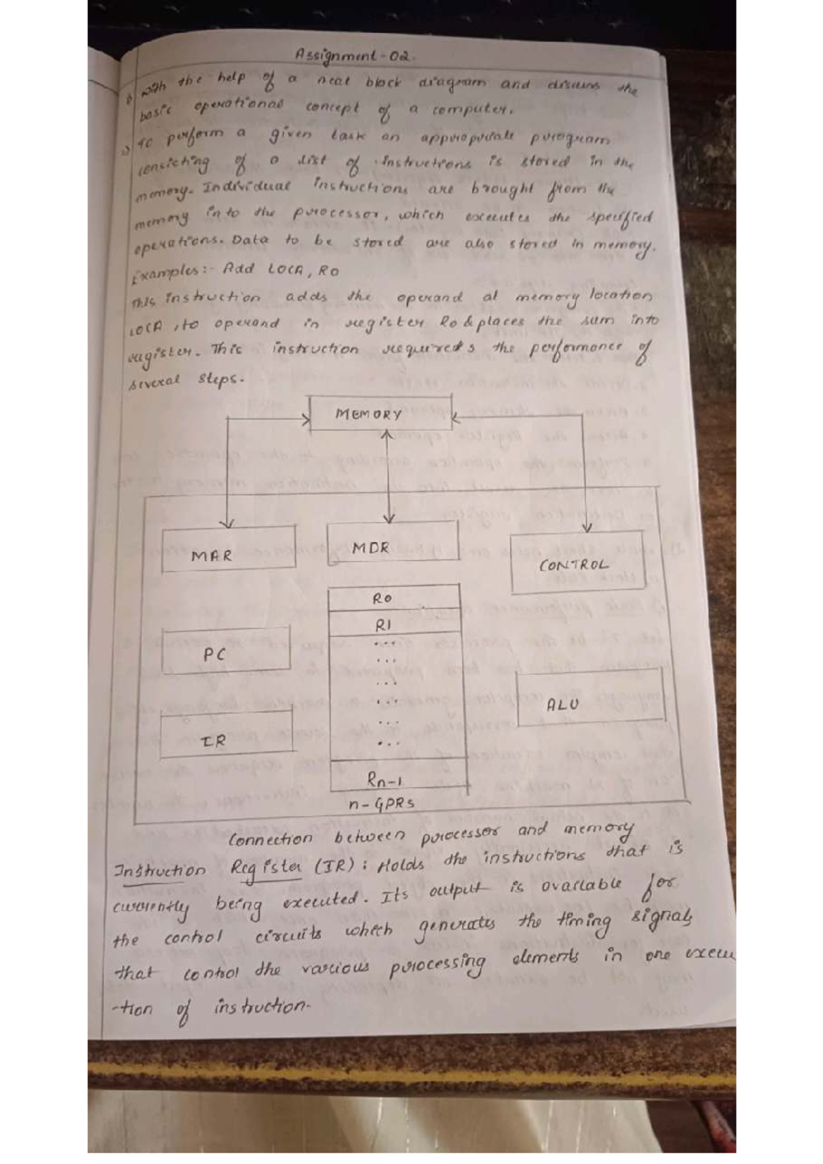 Ddco Assignment 2: Basic Operational Concepts of a Computer - Studocu