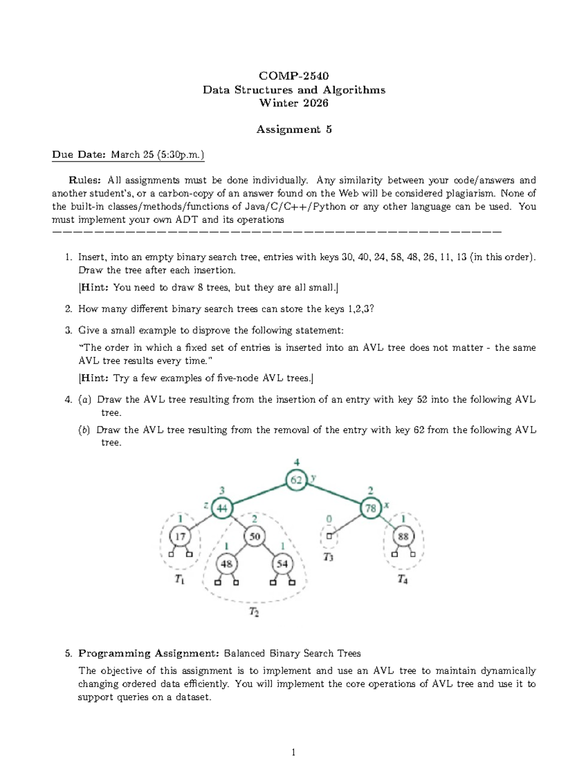 Data Structures and Algorithms (Winter 2026) Lab Assignment 5 Notes ...
