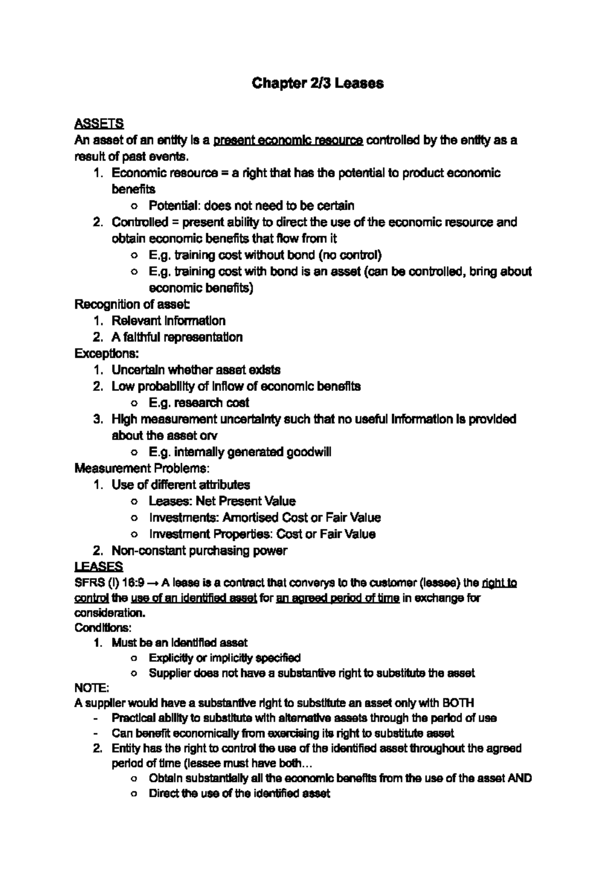 S02-3 Leases: Understanding Asset Recognition and Measurement Issues ...