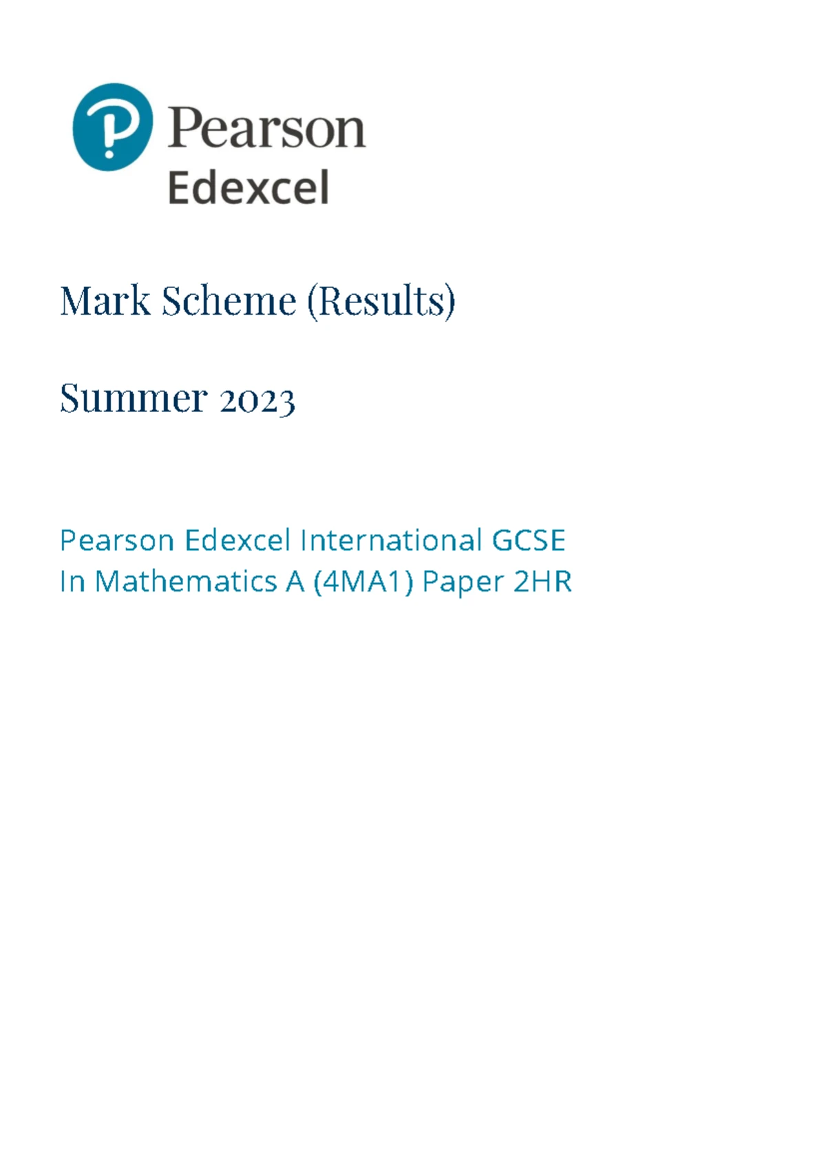 Final Exam 691911119 Igcse Maths 4ma1 2hr June 2023 Paper Studocu Final Exam 691911119 Igcse Maths 4ma1 2hr June 2023 Paper Studocu