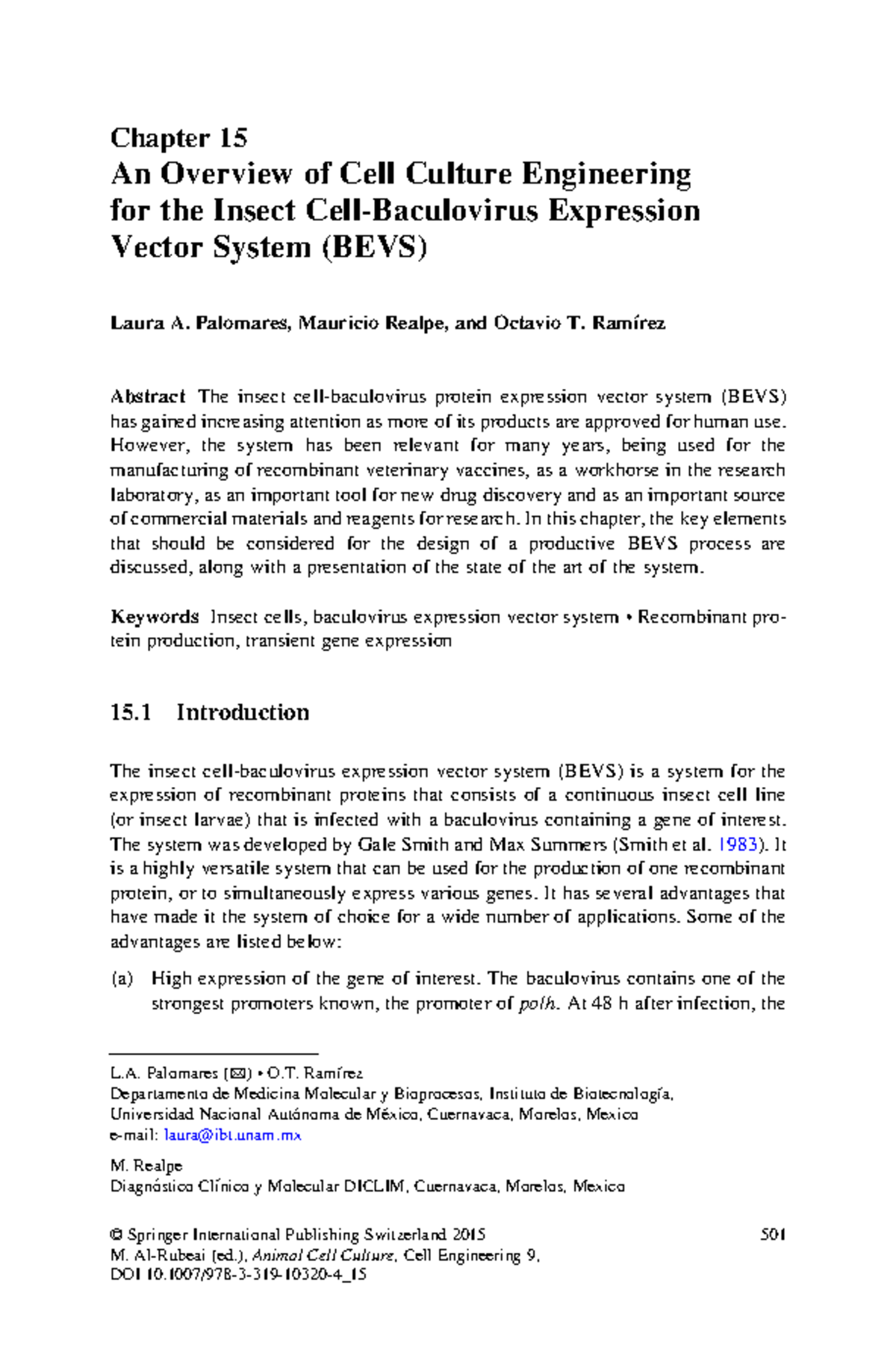Chapter 15: Insights into Cell Culture Engineering in Insect Expression ...