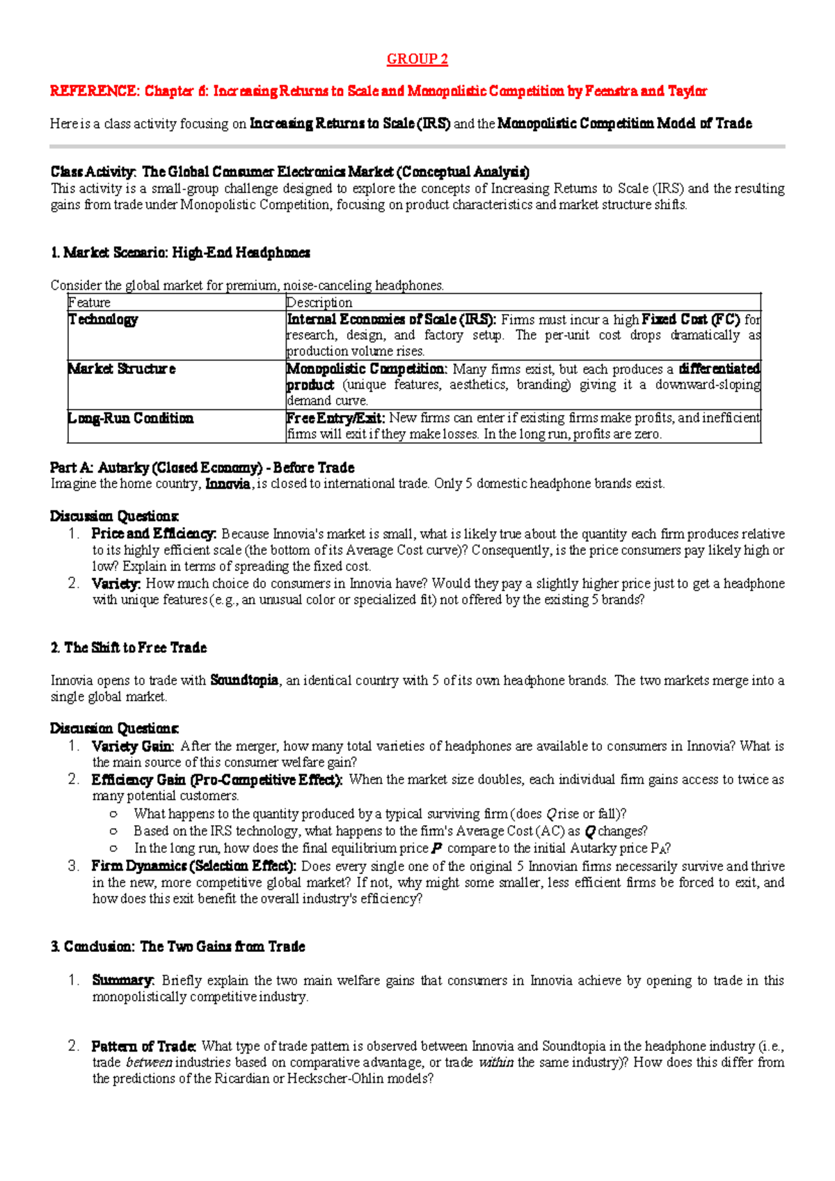 ECN138 Class Activity: Chapter 6 - Increasing Returns to Scale ...