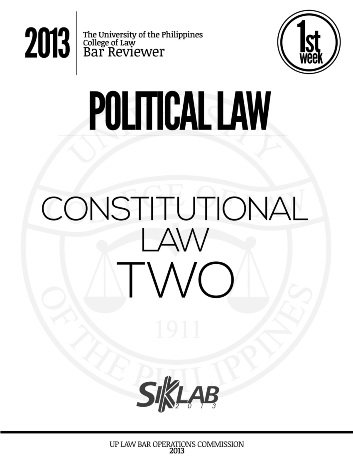 UP COLLEGE OF LAW CONSTITUTIONAL LAW 2 REVIEWER: BILL OF RIGHTS - Studocu