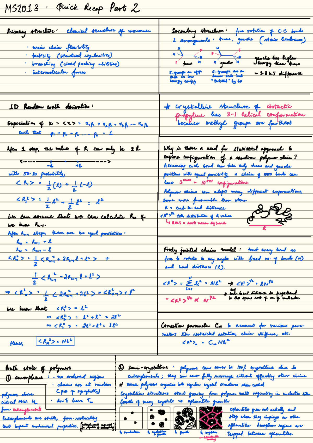 Polymer Science Overview and Key Concepts for Study - Studocu