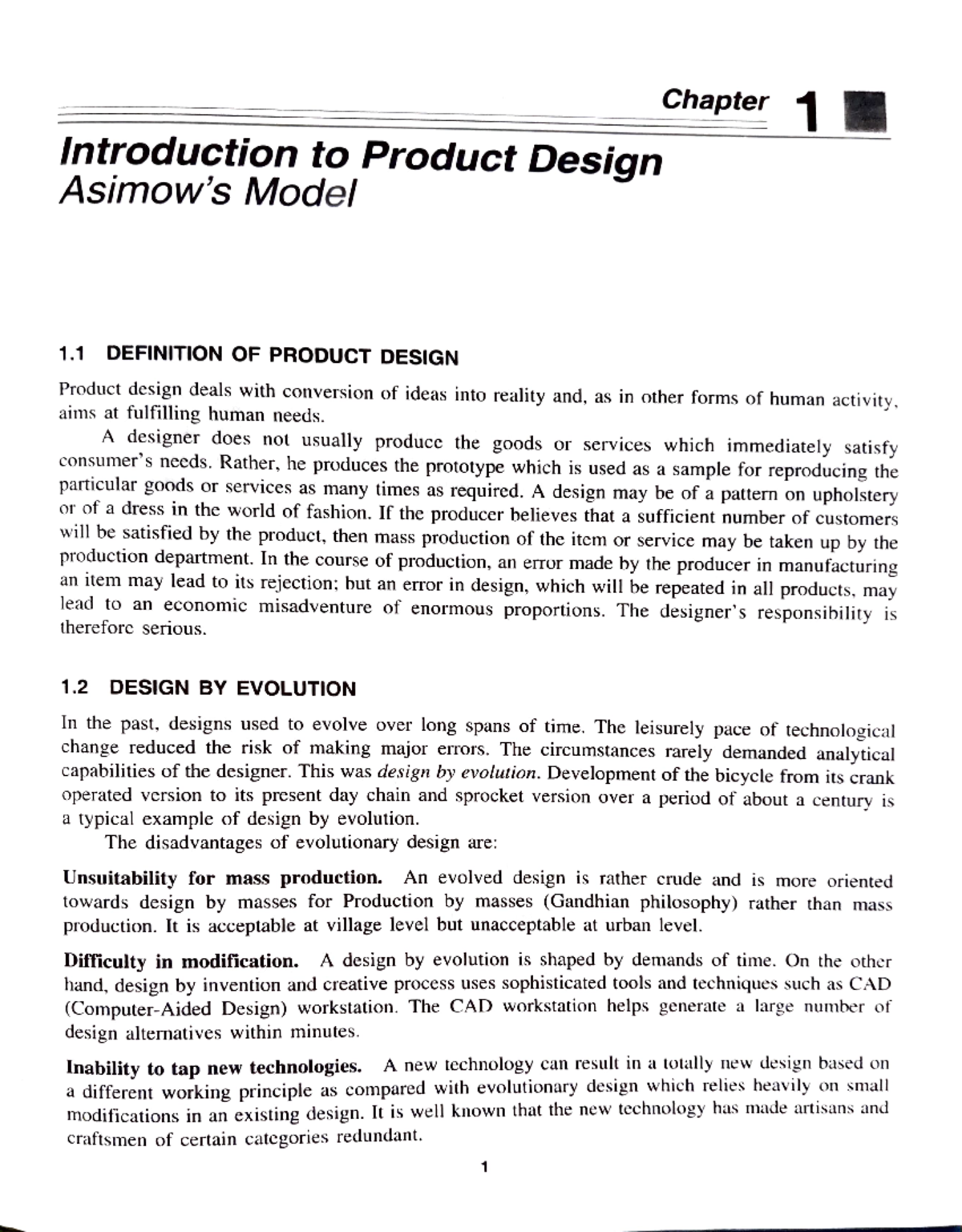 PDE 101: Introduction to Product Design and Asimow's Model Notes - Studocu