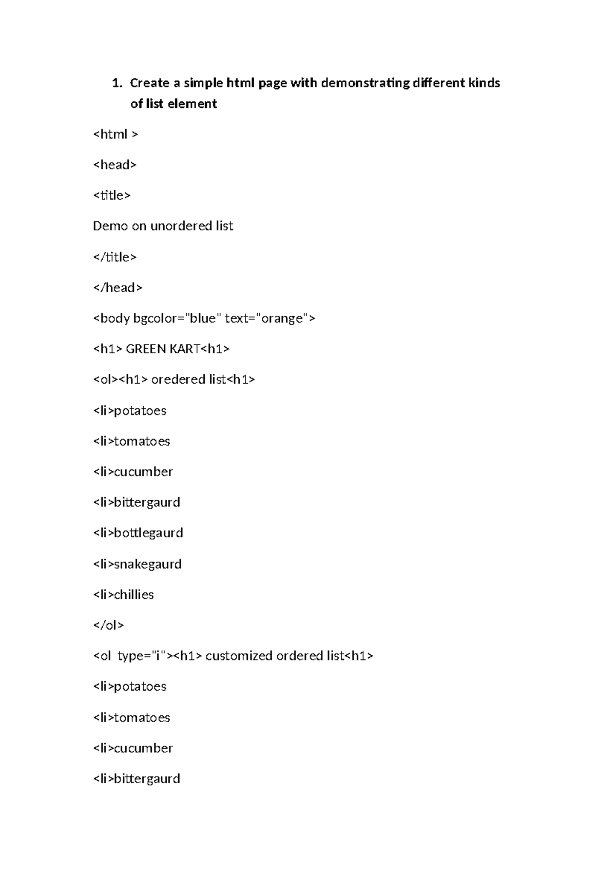 HTML Lab Programs & Examples (MCA) - Studocu