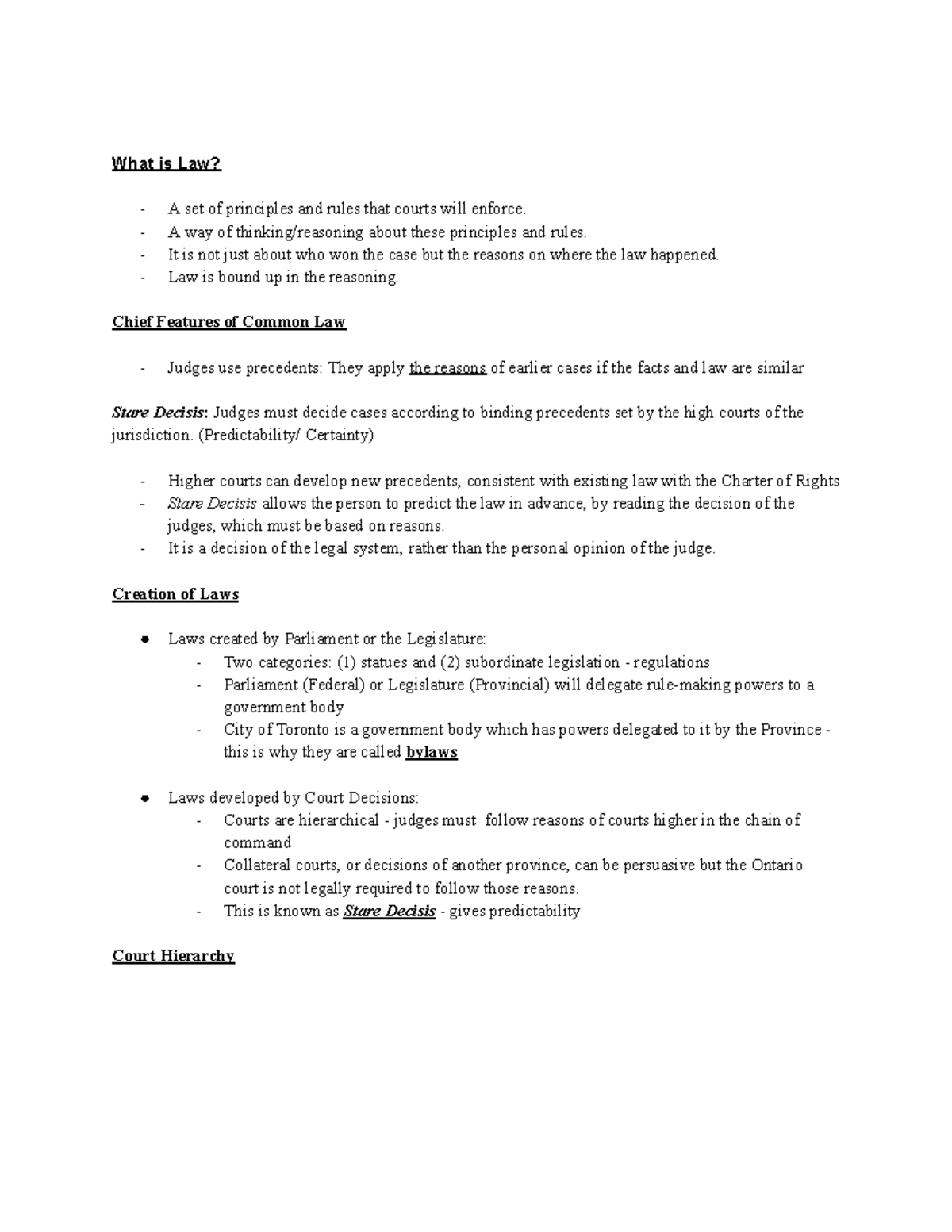 Law 122 Lecture 1: Understanding Legal Principles and Frameworks - Studocu