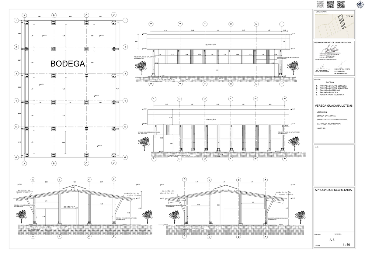 Bodega Layout Diseño Civil: Revisión de Planos y Aislamientos - Studocu