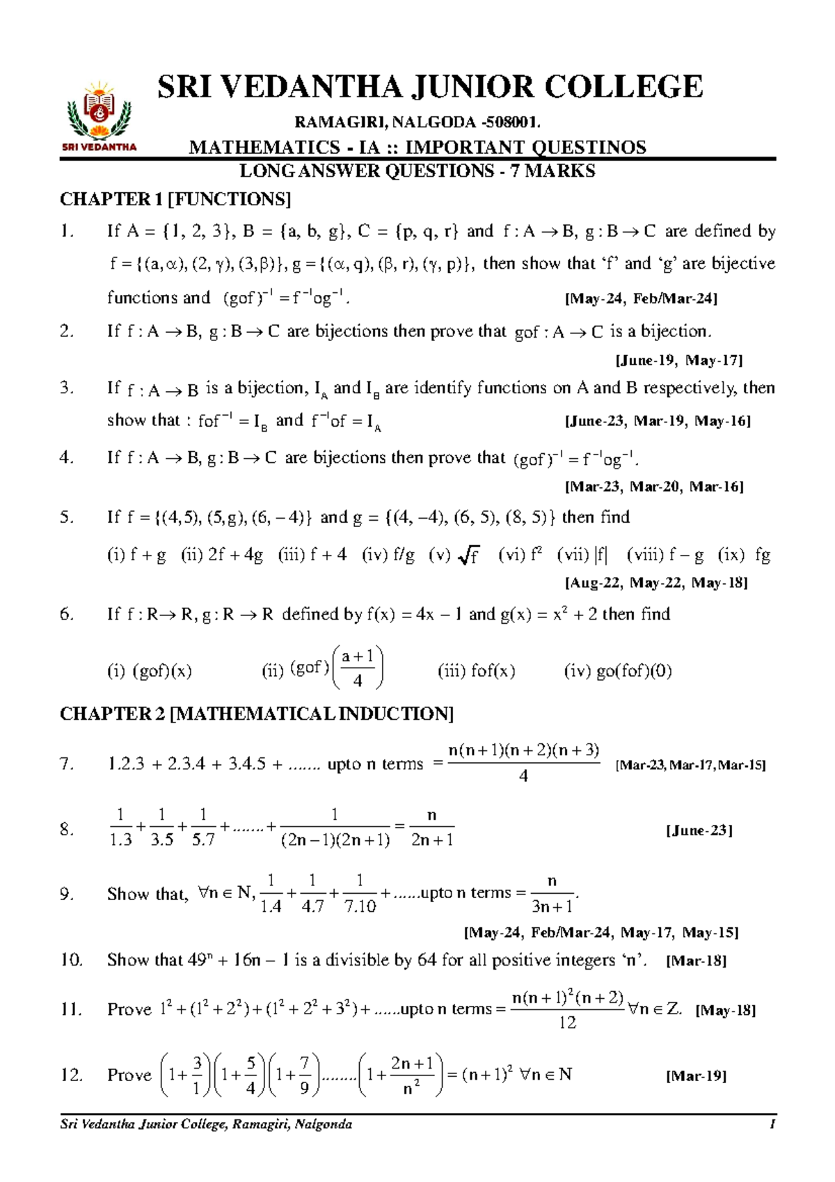 Maths-IA IMP QNS - Very - LONG ANSWER QUESTIONS - 7 MARKS CHAPTER 1 ...