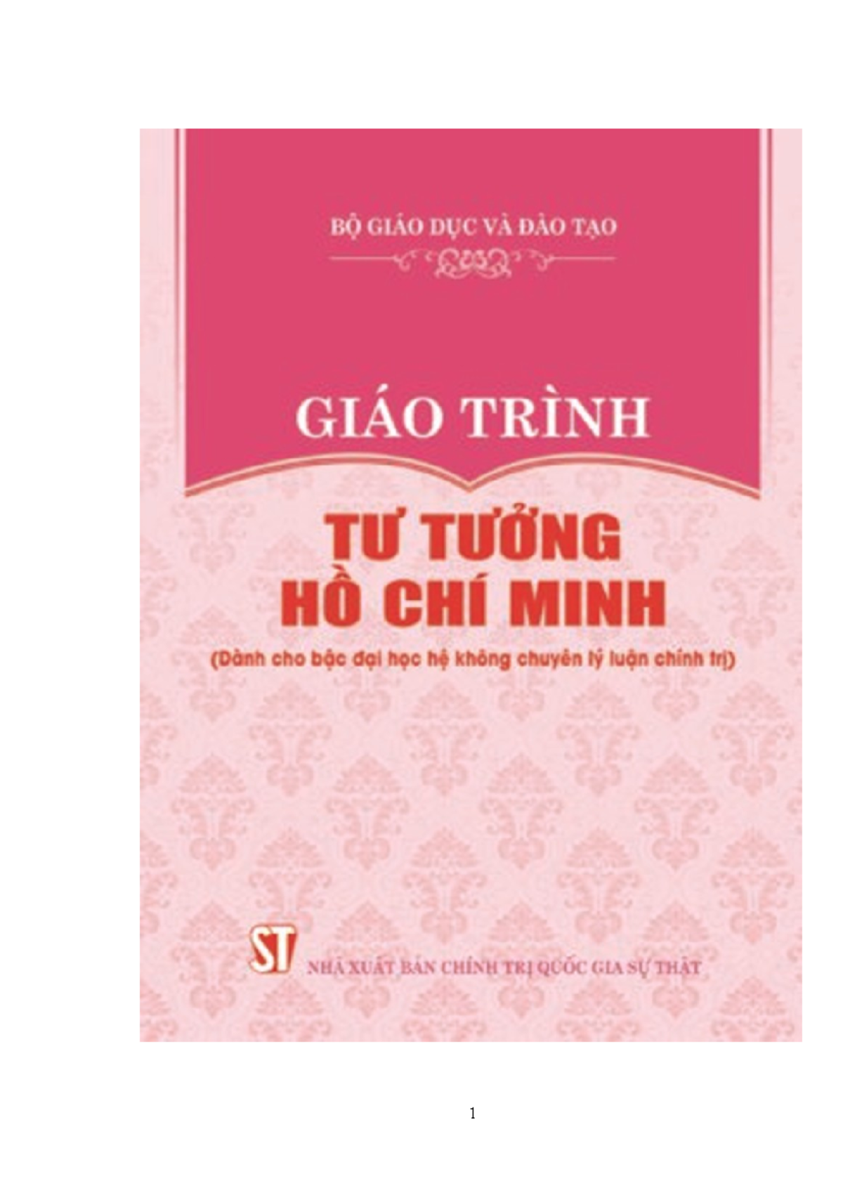 Giáo trình Tư tưởng Hồ Chí Minh (Lý luận chính trị - Đại học) - Document Preview