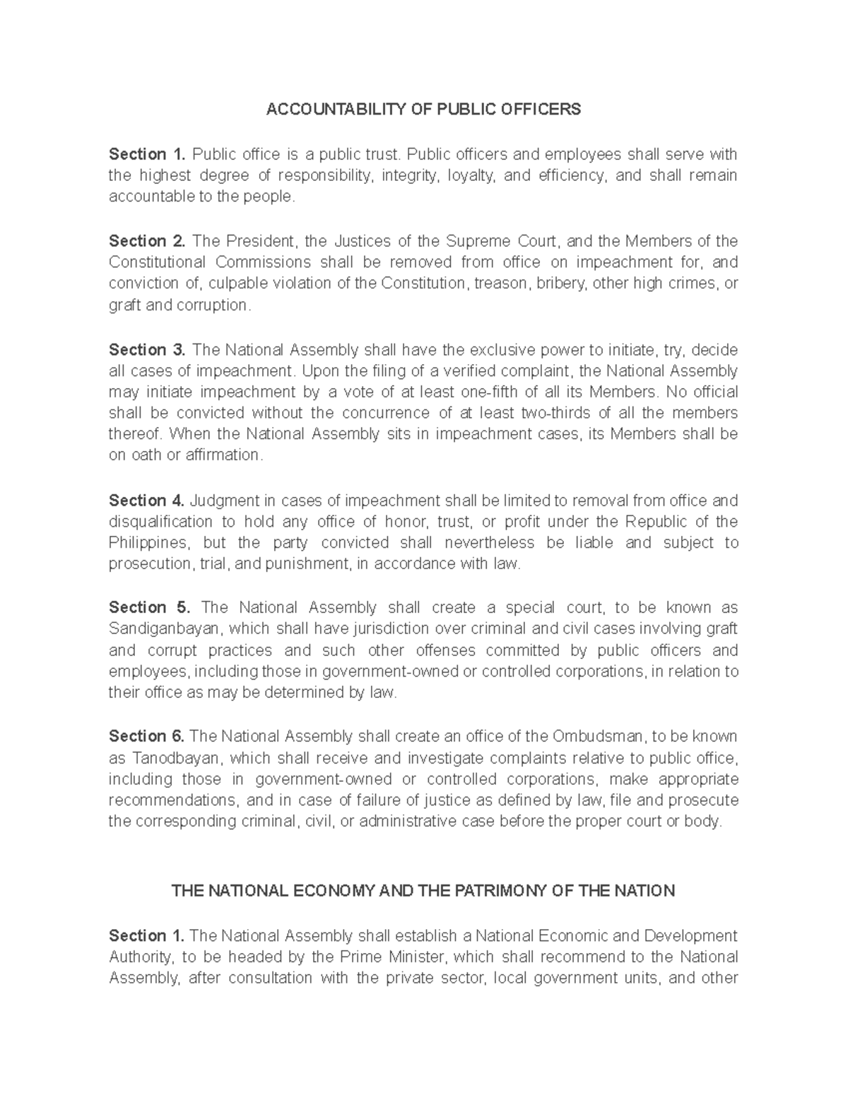 Accountability and Responsibilities of Public Officers in Governance ...