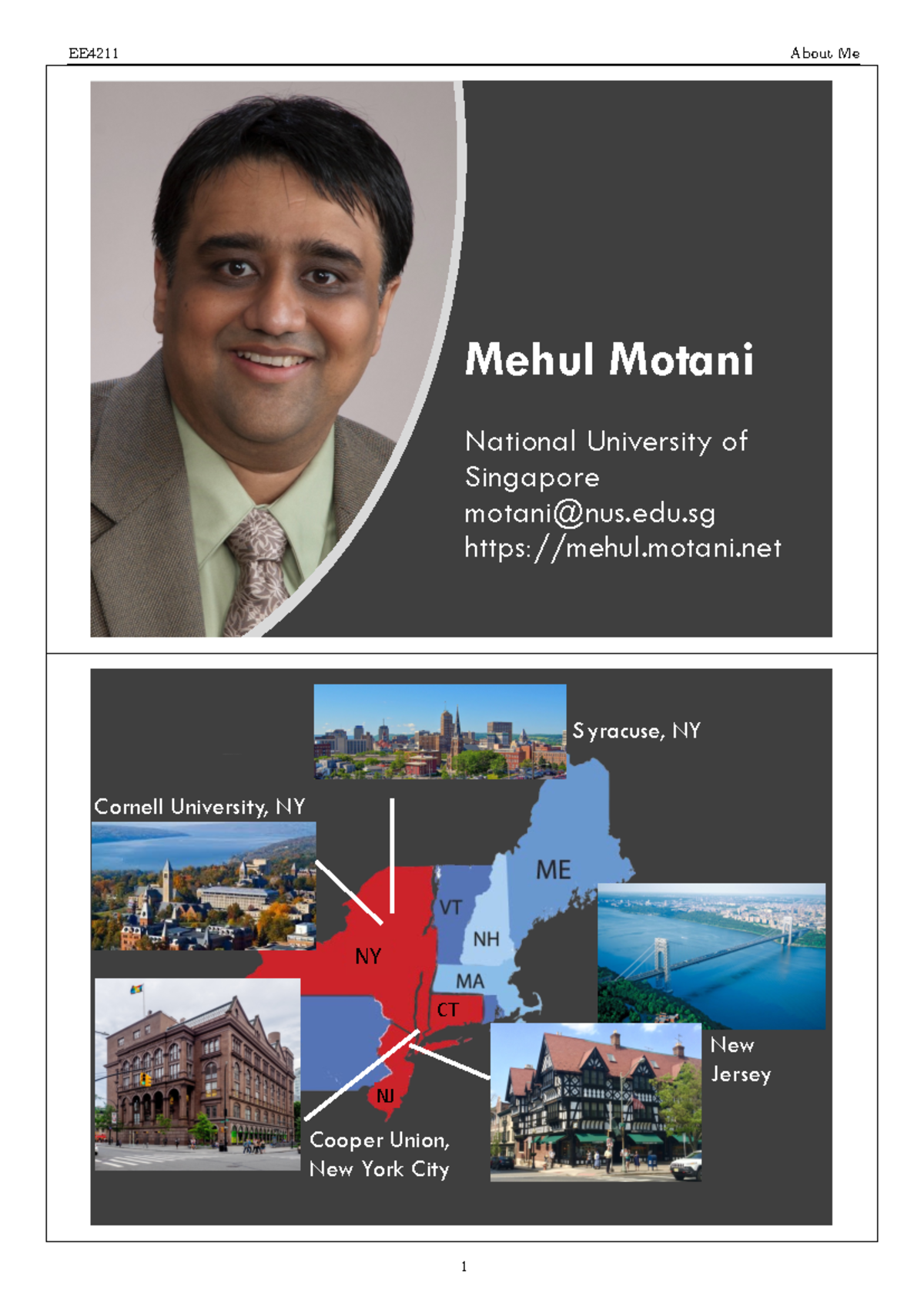 A01 About Me 2022 2up - Mehul Motani National University of Singapore ...