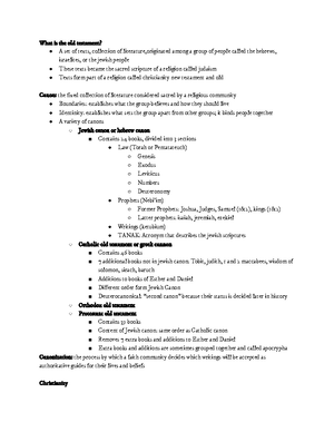 Comprehensive Overview of Key Themes in the Old Testament ...
