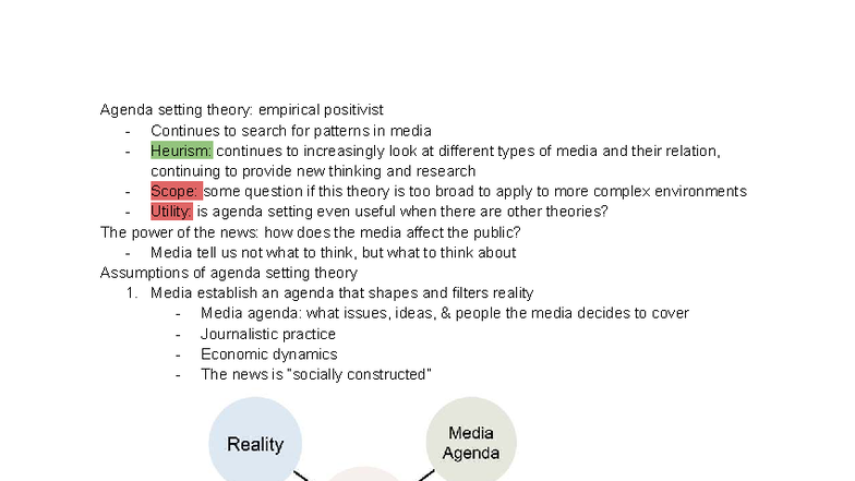 Comm 89 - Persuasion Theories: Agenda Setting & Public Sphere Analysis ...