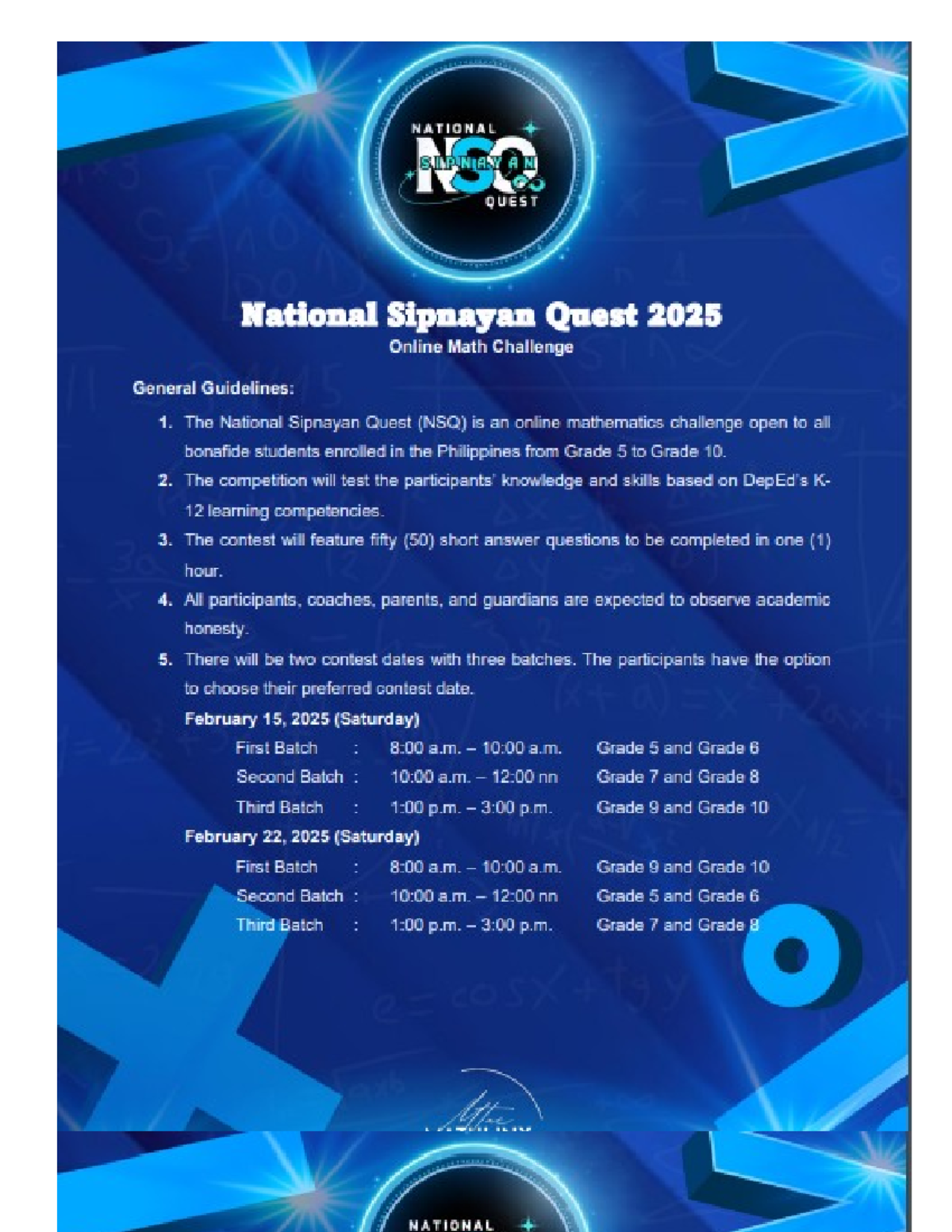 Mechanics - National Sipnayan Quest 2025 Guidelines and Expectations ...