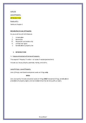 IURI 211 - Study Unit 2: The Principle of Legality in Criminal Law ...