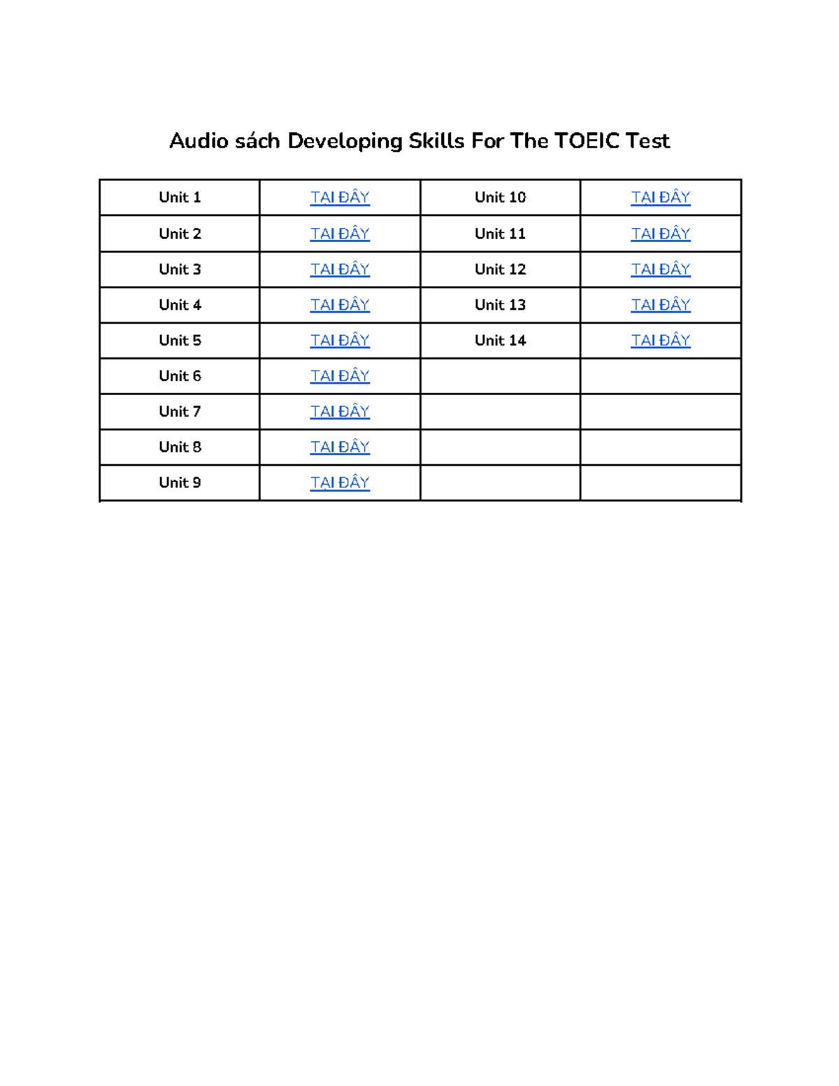 Audio sách Developing Skills For The Toeic Test - Copy - Vật lý 1 ...