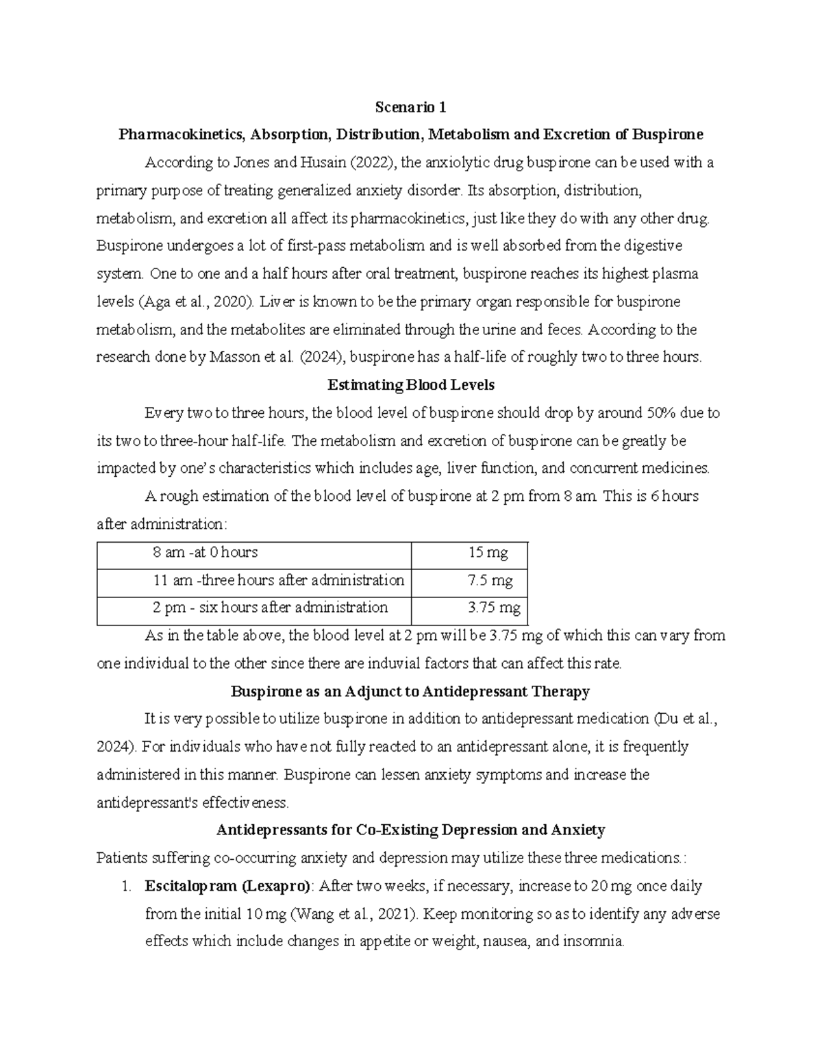 Scenarios - Nursing Practicum Case studies - Scenario 1 ...