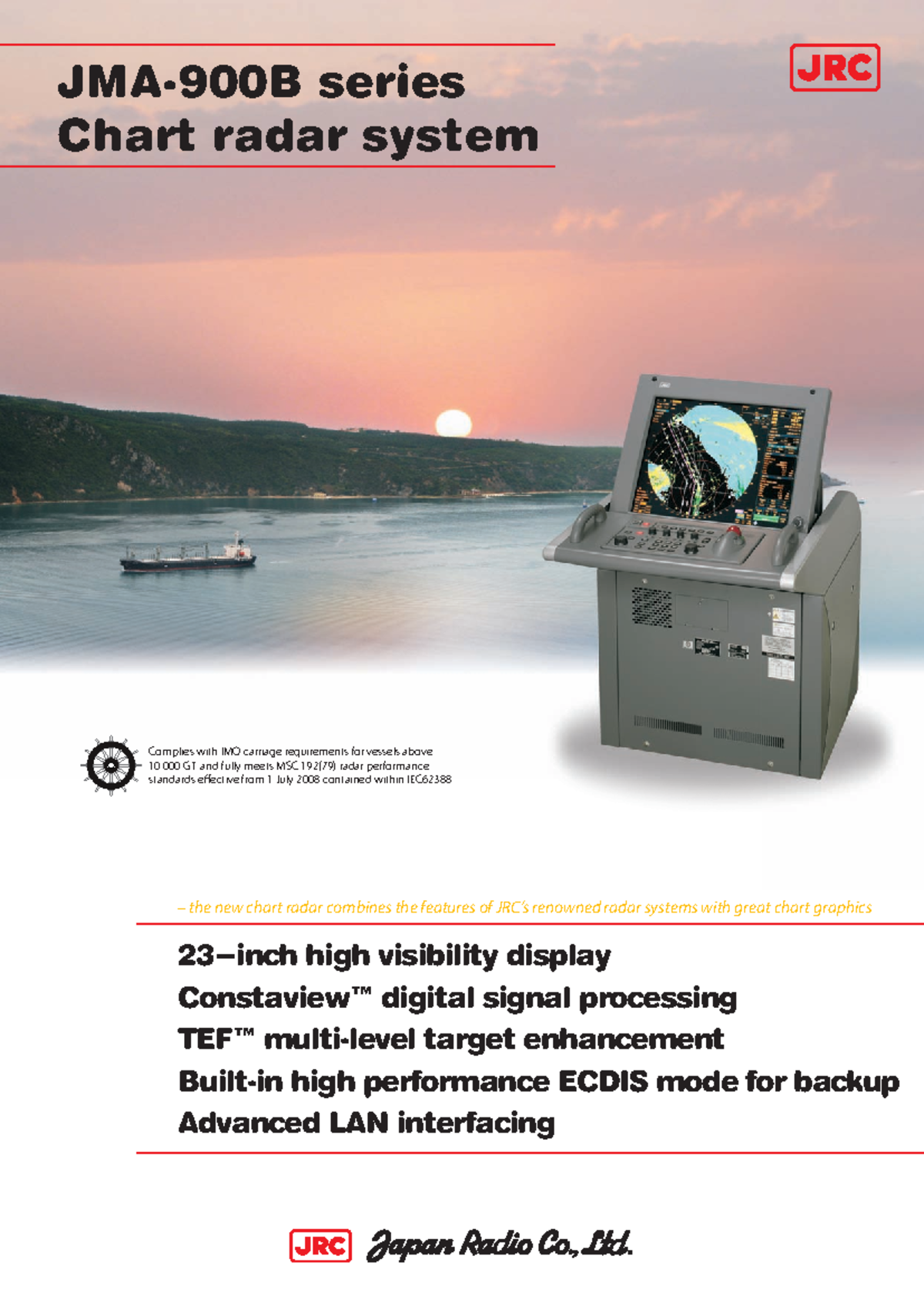 JMA-900B - Chart radar - 23−inch high visibility display Constaview ...