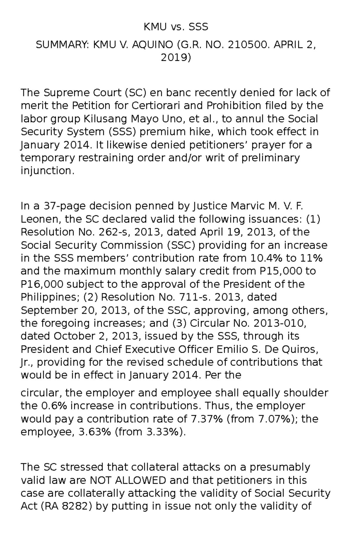 Crim 2 Case Studies - Key Rulings and Legal Principles Summary - Studocu