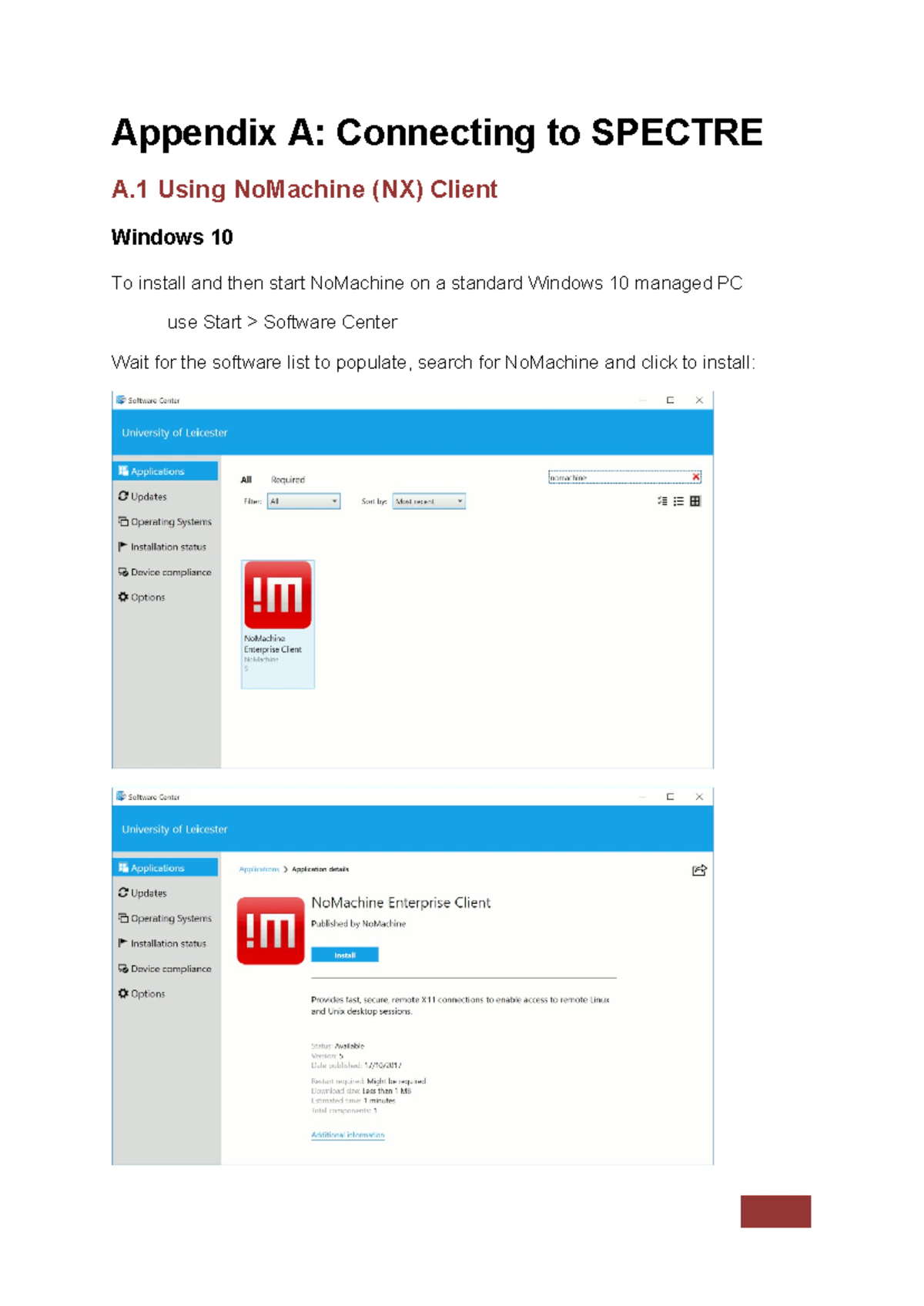 Chapter 11 - LINUX ESSENTIAL: Connecting to SPECTRE with NoMachine ...