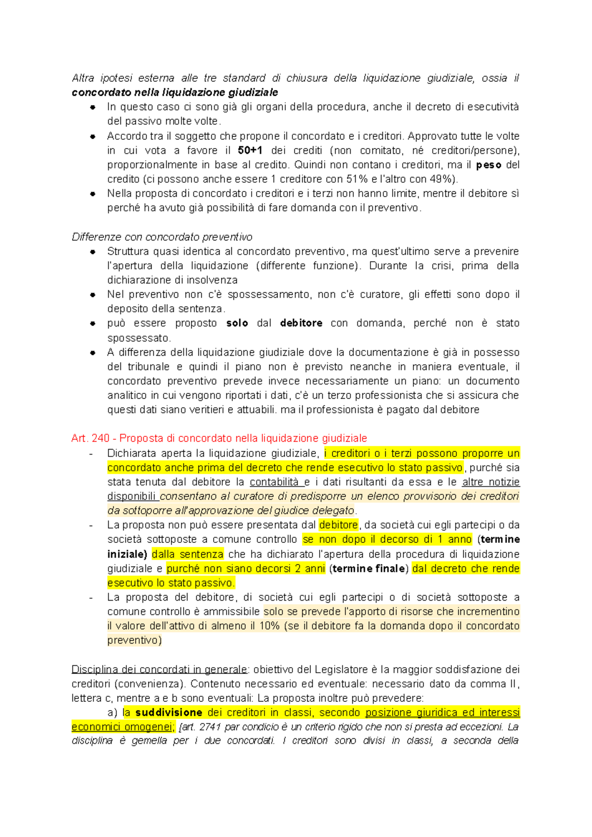 Concordato Preventivo: Strumenti e Procedura di Regolazione della Crisi