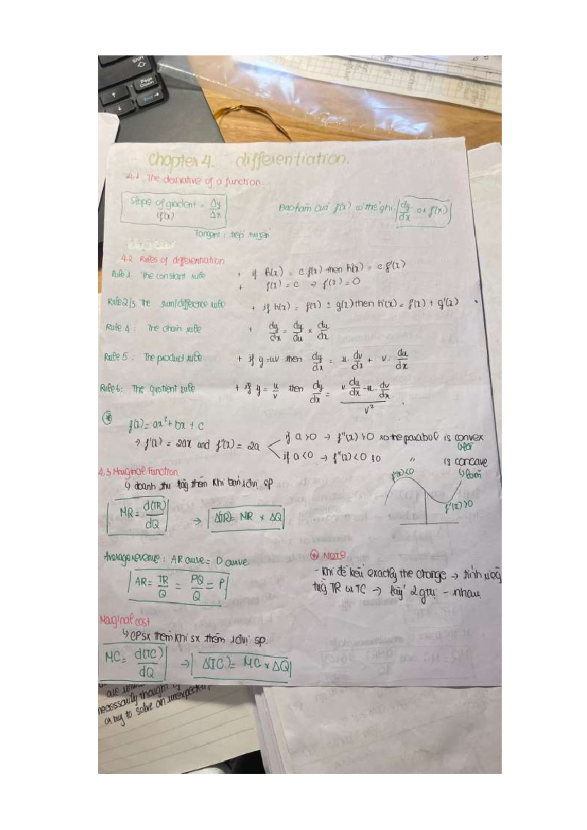 MATH101 - Chapter 4: Differentiation Rules and Applications - Studocu