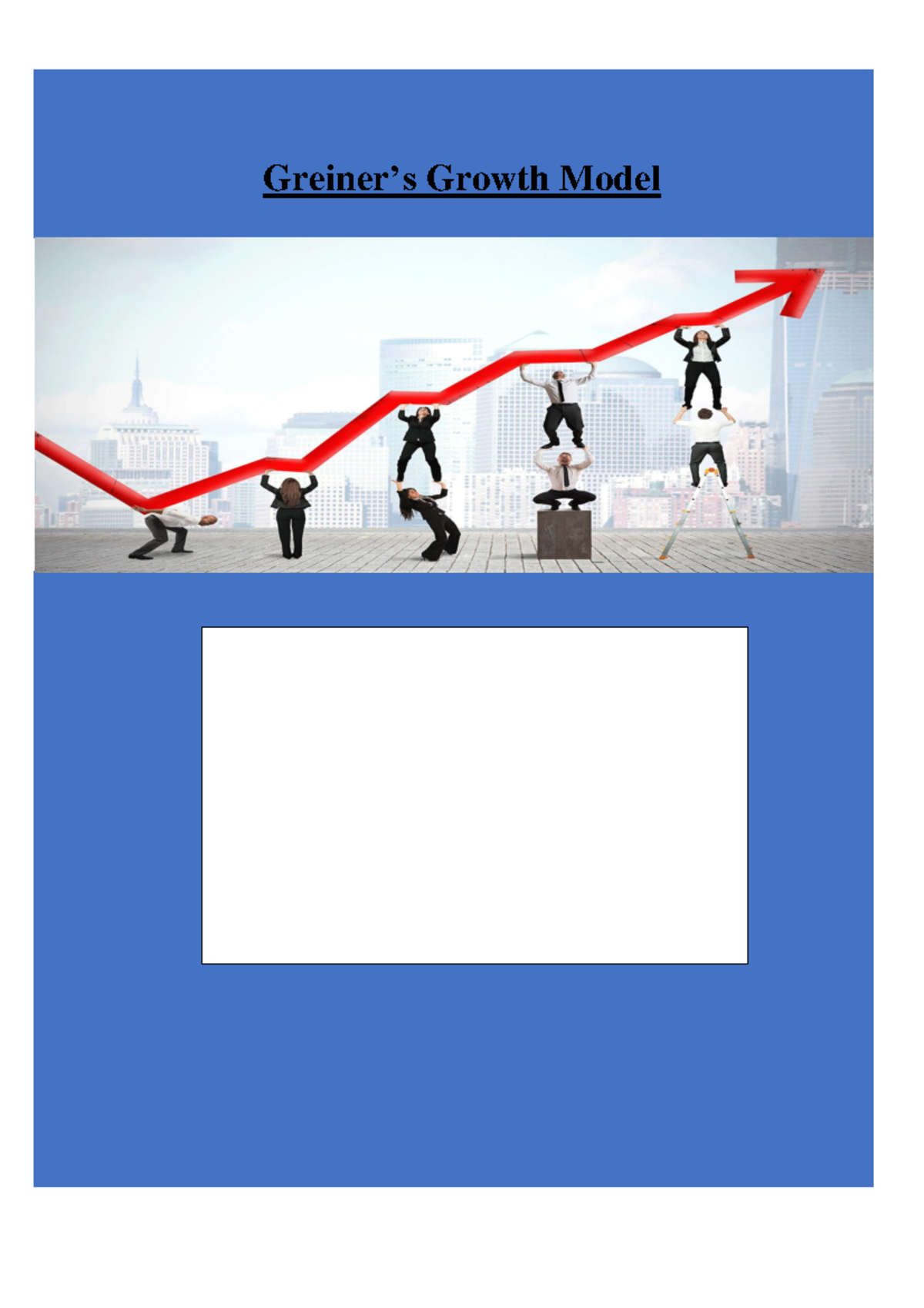 Greiner's Growth Model: Understanding Business Evolution Stages - Studocu