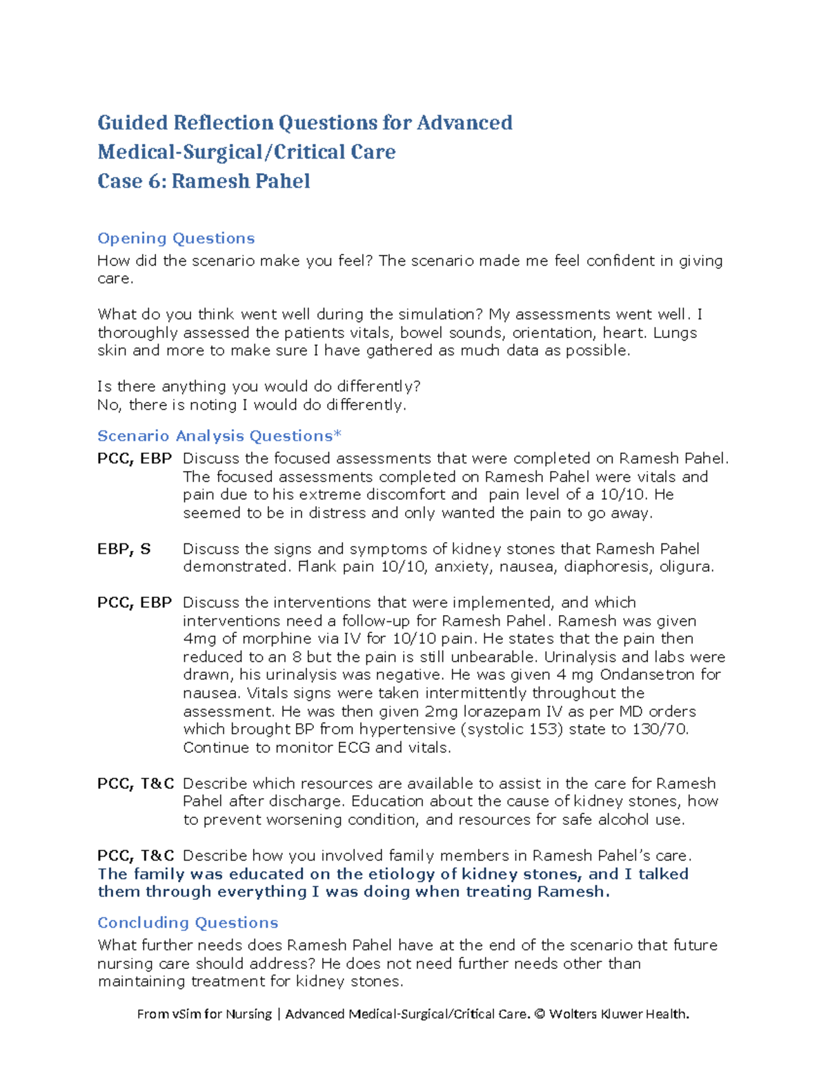 Adv MSCC Case 06: Guided Reflection Questions for Ramesh Pahel - Studocu