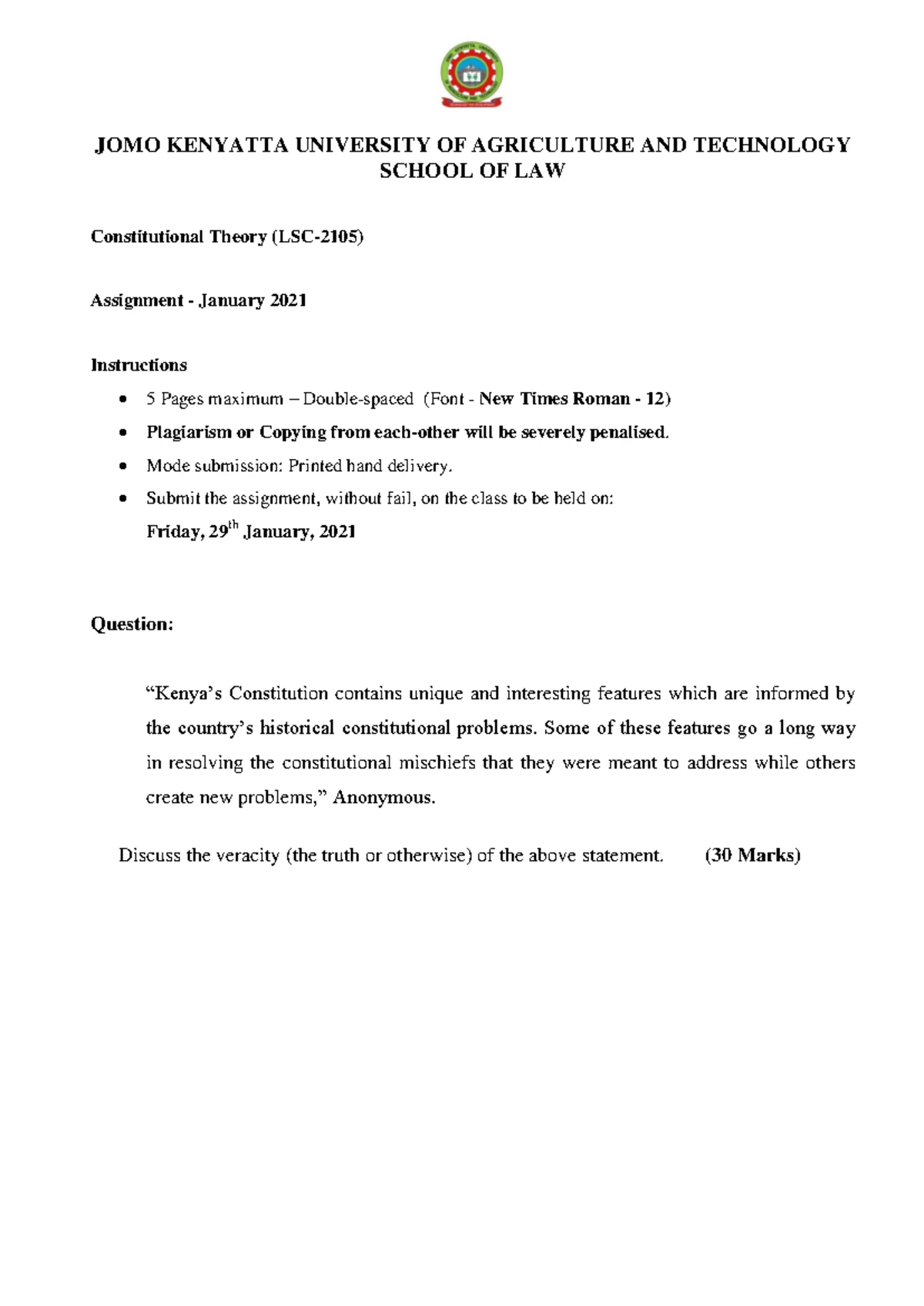 Analysis of Articles 67 & 68: National Land Commission Insights - Studocu