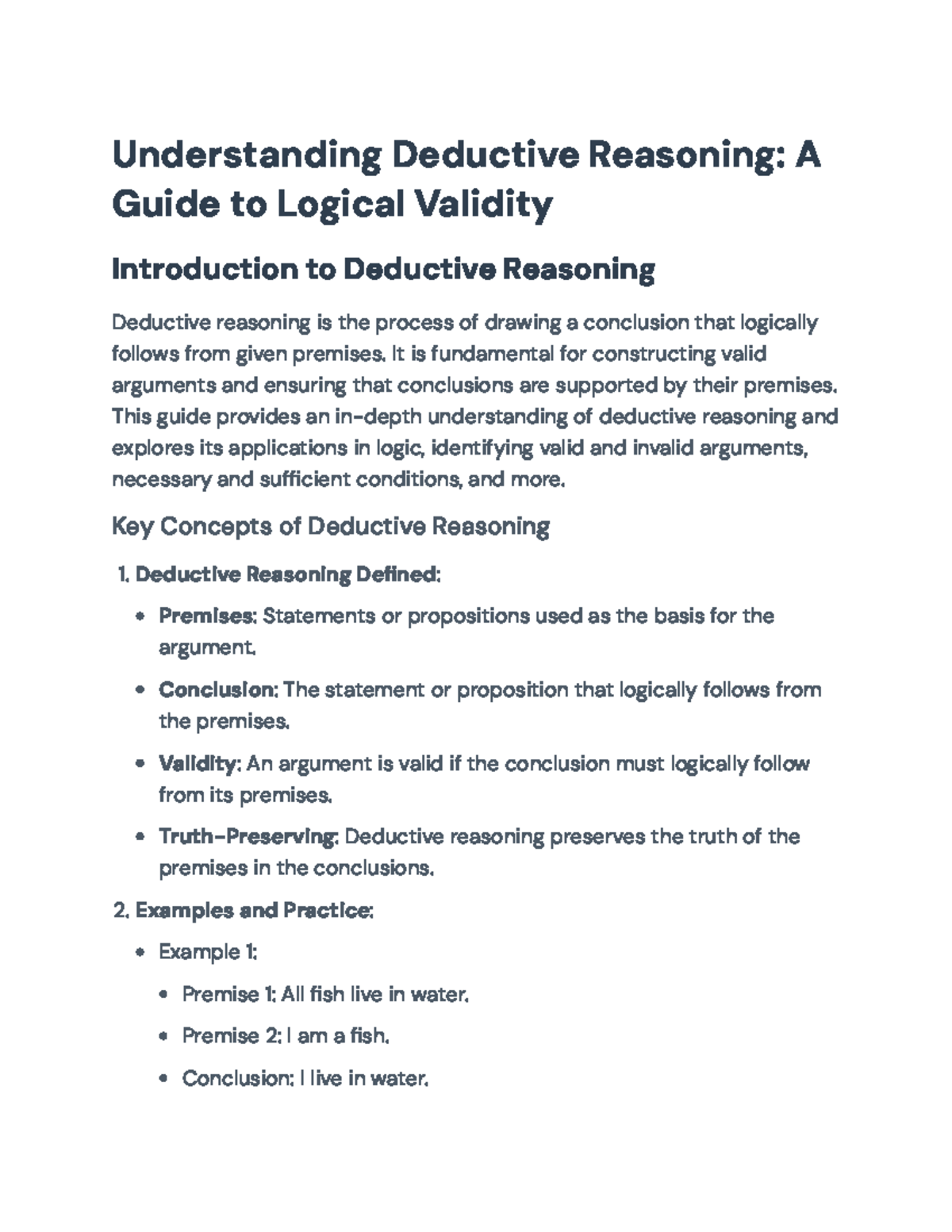 A Comprehensive Guide to Deductive Reasoning in Logic - Studocu