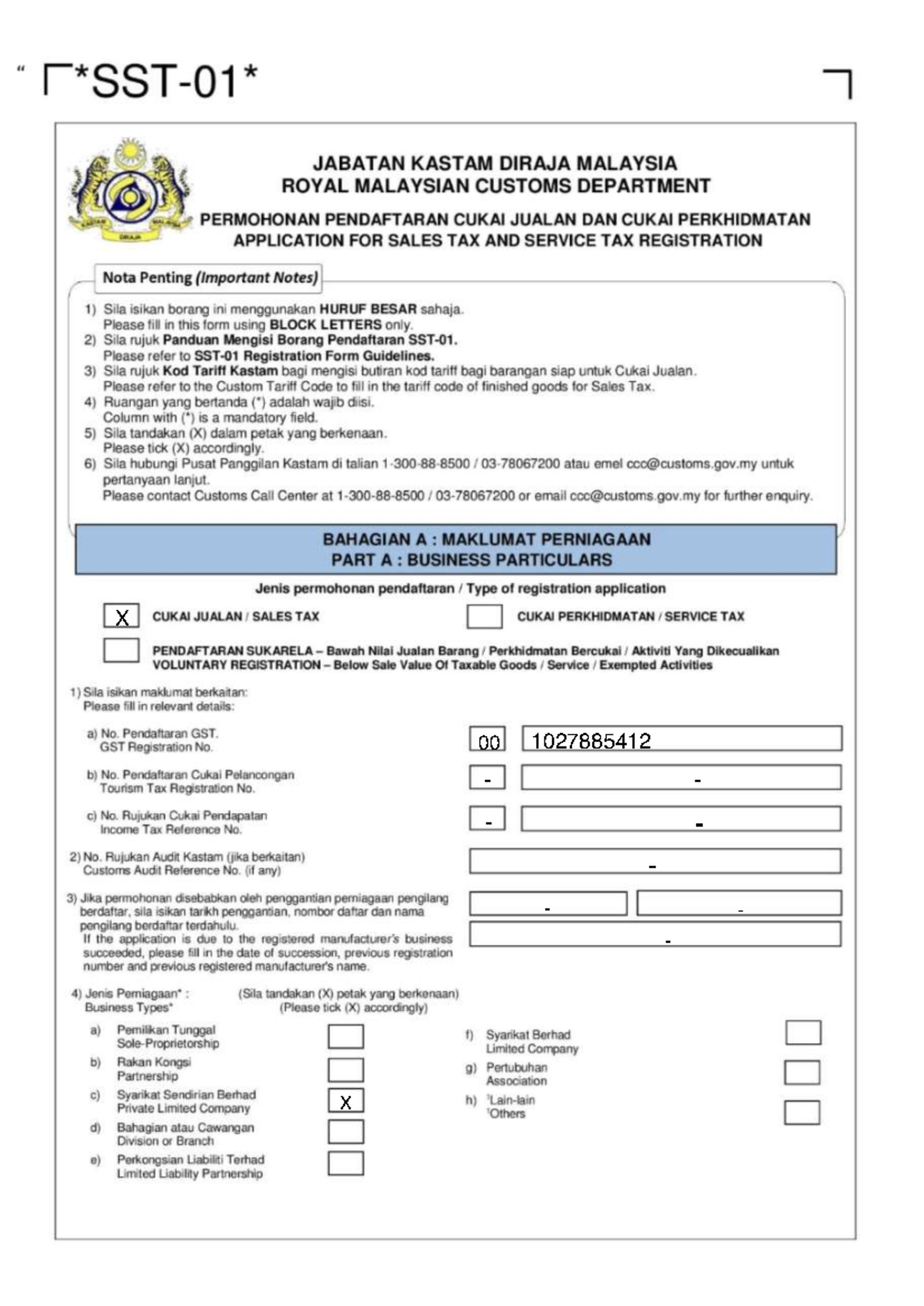 SST-02 Important Notes and Guidelines for Tax Returns - Studocu