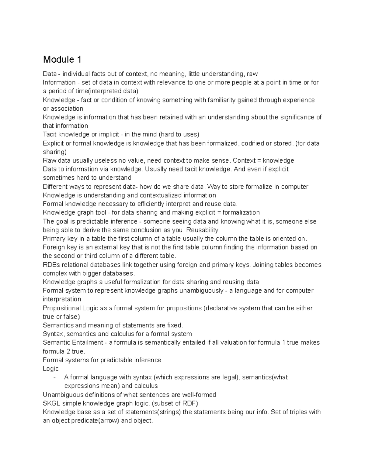 Knowledge and Data: Module 1 - Understanding Context and Meaning ...