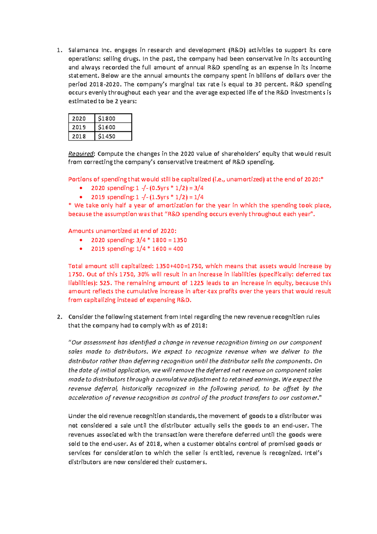 FINC301 Midterm Exam Example Questions and Solutions - Studeersnel